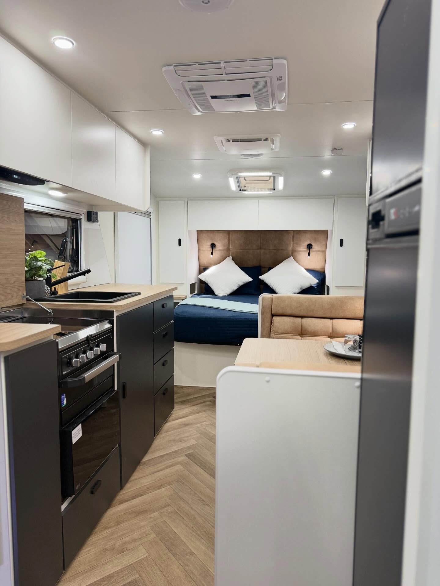 Introducing a modern touring caravan designed for comfort, practicality, and refined living on the road.
Featuring a spacious interior, premium finishes, and a full ensuite, this New Design Caravan delivers the perfect balance of style and functionality for extended travel.
Thoughtfully designed. Built for Australian touring.
📍 Enquire today to learn more.