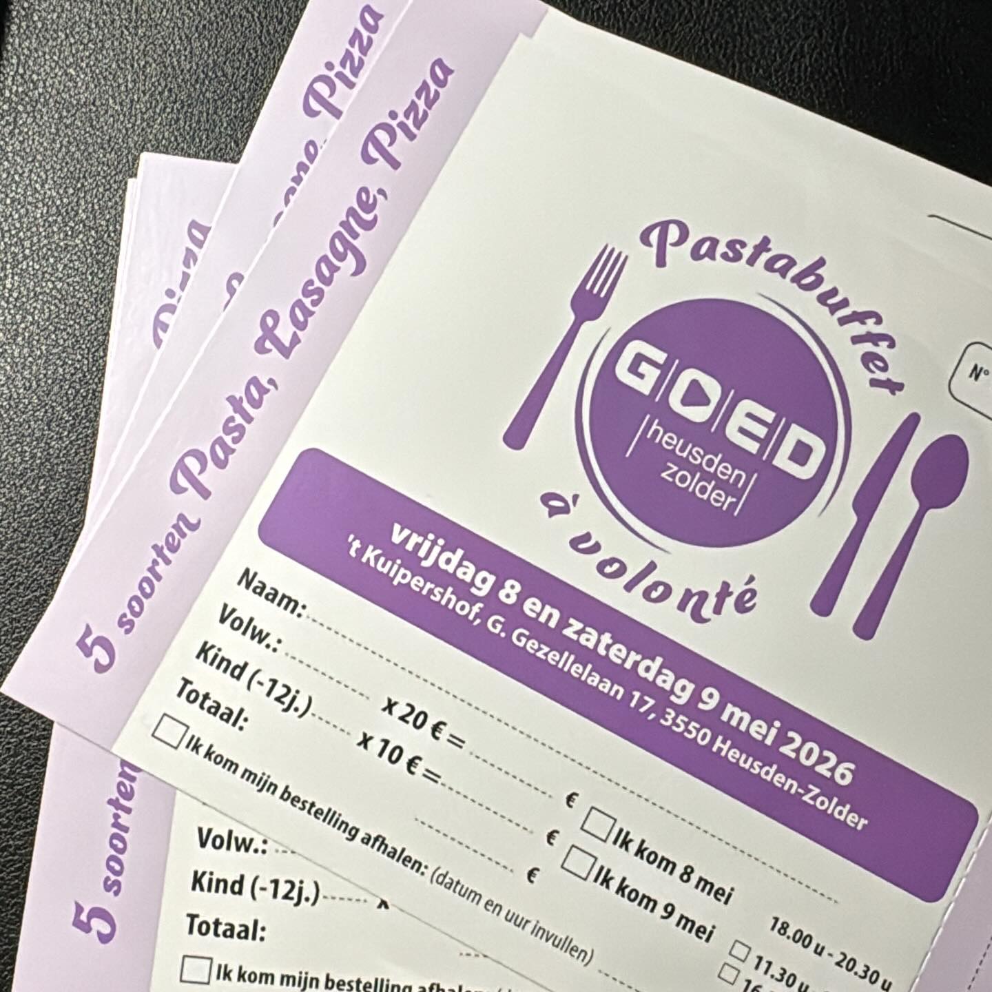 🎟️ Nog geen kaartje bemachtigd? Geen zorgen!
Spreek gewoon iemand van het G|O|E|D-Team aan óf stuur ons een DM en wij regelen de rest. #goedvoorheusdenzolder #pastabuffet #avolonté