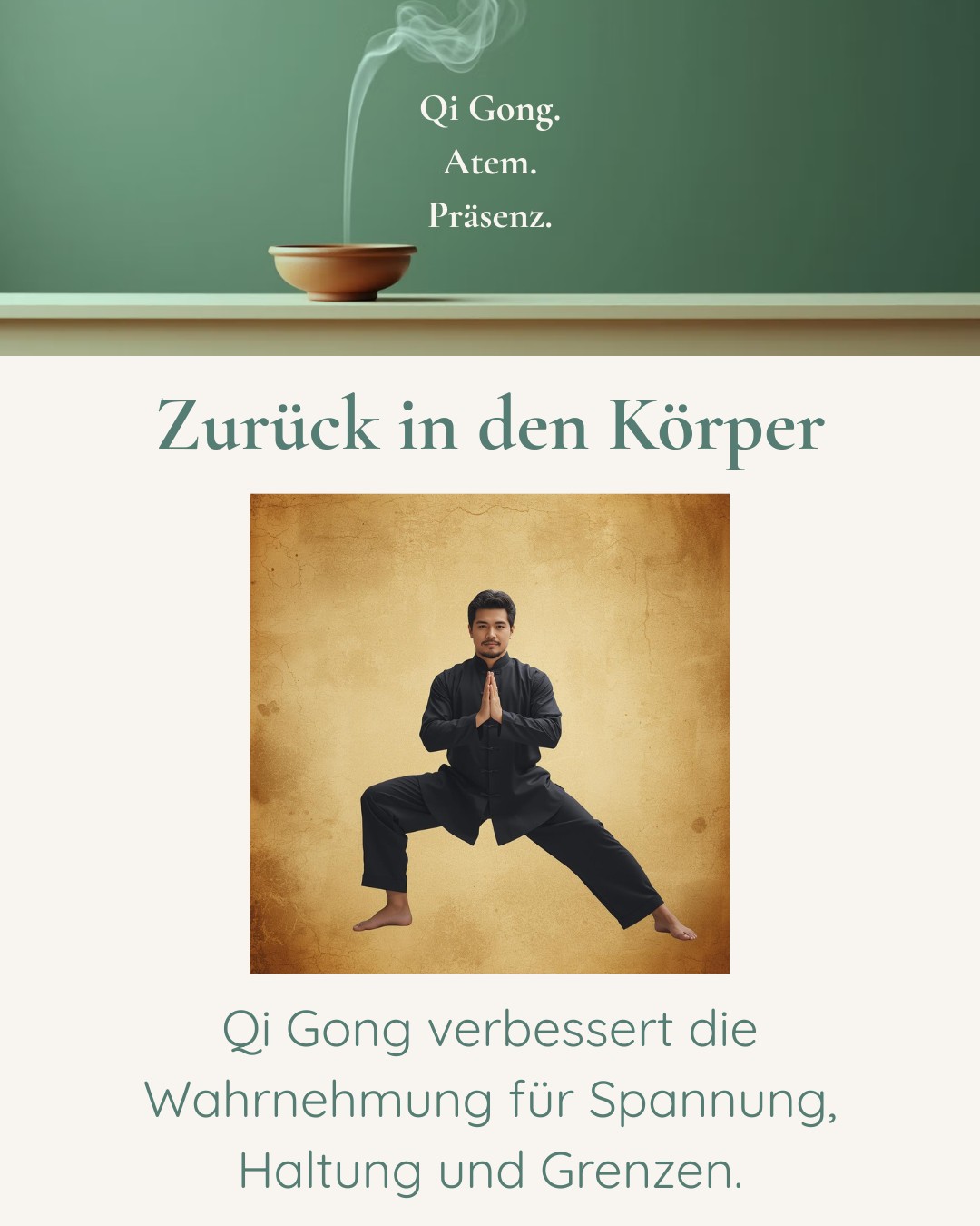 Wenn du früher bemerkst, dass etwas zu viel wird, kannst du früher regulieren. Das ist oft der erste Schritt zu mehr Ausgeglichenheit im Alltag. #qigong #qigongschweiz #ausgeglichenheit #stressteduktion #meditation