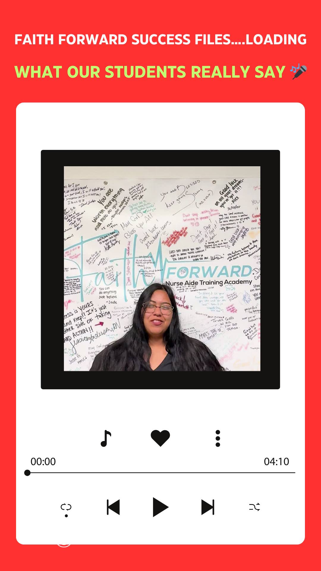 Hi everyone! Meet Chloe!.... she was referred to us from GVNC in Seguin and went to work there right away as a nurse aide! If you are a facility needing staff, consider sending students and we will work to help you get your positions filled!! We love our community partnerships to help individuals and to help businesses!!