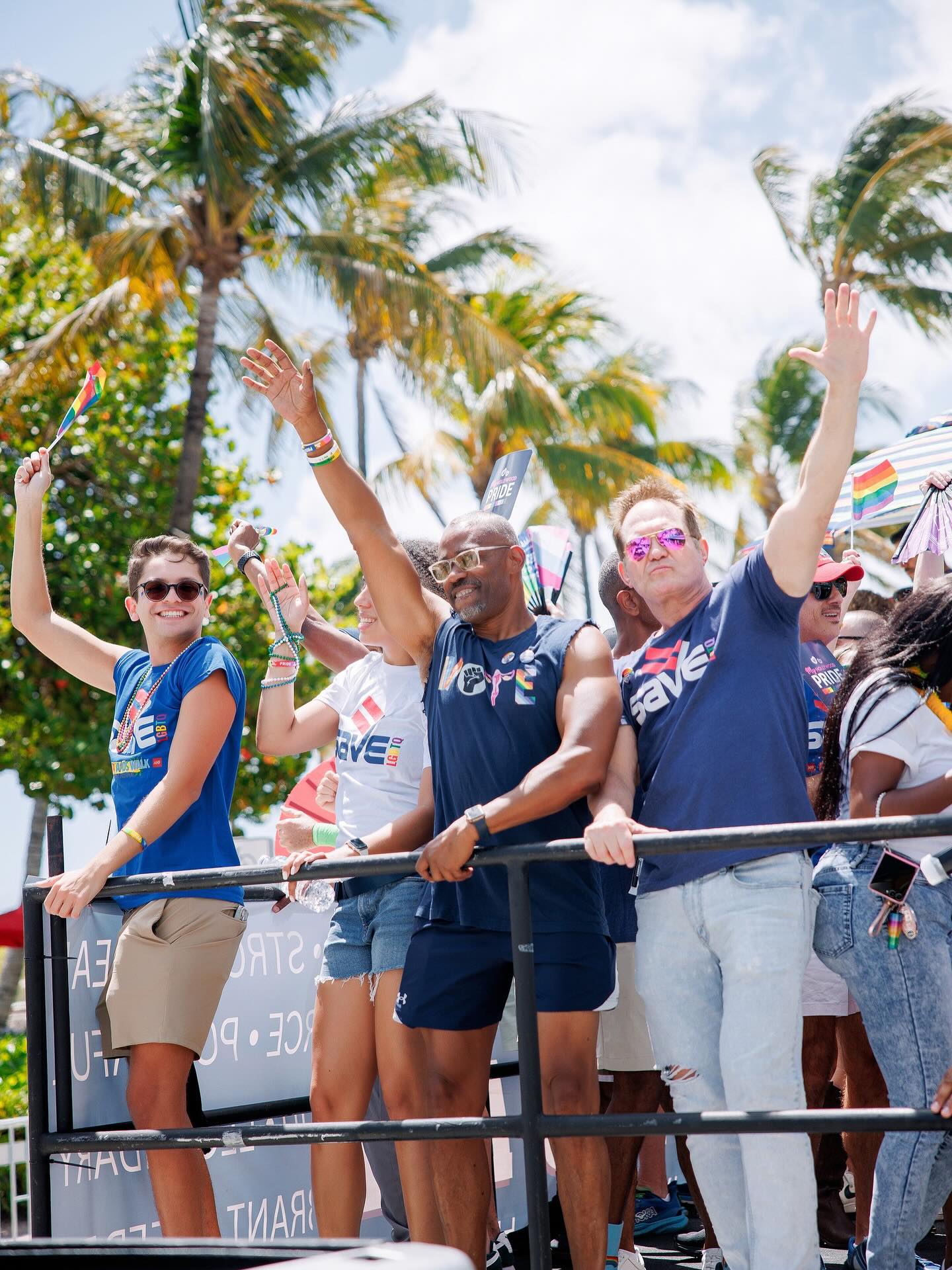 SAVE was proud to take part in Miami Beach Pride, celebrating alongside our board members, friends, family, and community as we made our way down Ocean Drive on the SAVE float. From the energy along the parade route to the moments of connection afterward at Lummus Park, the day captured what Pride looks like when a community shows up for one another.
At a time when LGBTQ people across Florida continue to face real challenges, spaces like Miami Beach Pride matter. They create visibility, foster safety, and affirm that our community is here, organized, and not going anywhere. Miami Beach continues to stand out as a welcoming and vibrant home for LGBTQ people and visitors alike.
Pride is more than a celebration. It is resilience, solidarity, and a commitment to keep showing up for one another. Thank you to everyone who marched, cheered, and celebrated with us!