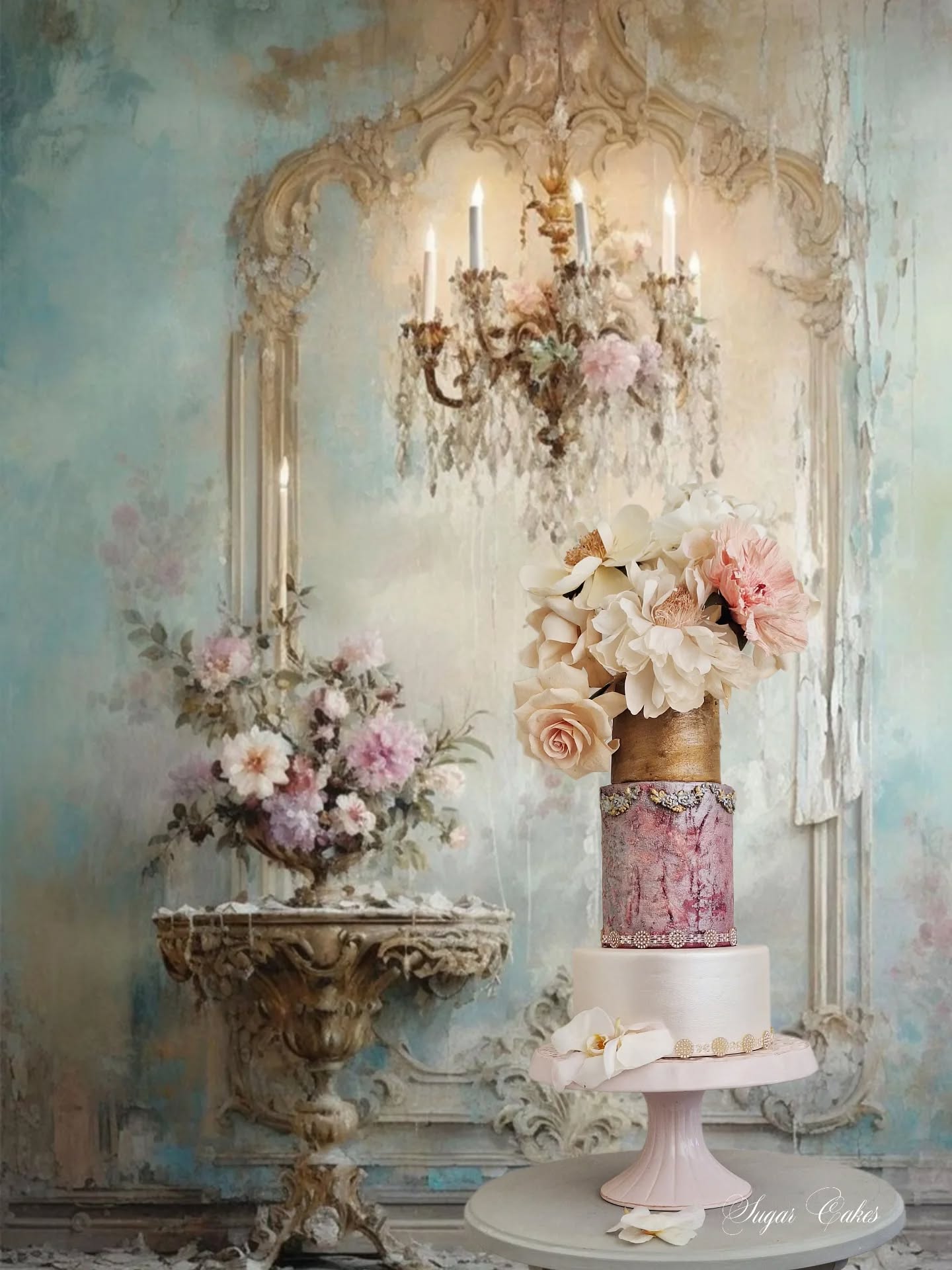 "Glitz, Glam & Renaissance "
Old world charm, beauty and style. 💛
How I adore the Renaissance period 💛
@barco_bake pearl lustre used on this cake at the bottom tier as well as light dusting on the middle tier. Their products are simply the best.
@saweddings #bridal #retrocake #renaissance #artoftheday🎨