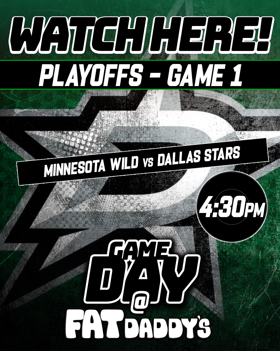 Watch YOUR Dallas Stars HERE!!
Today: Game 1 of the Playoffs!
Wild vs Stars
Puck drops at 4:30PM
Let's GO STARS!!
#mansfield #mansfieldtx #dallasstars #starshockey #stars #NHL #LetsGoStars #vibes #letshavesomefun #playoffs #hockeyplayoffs #texas #texashockey