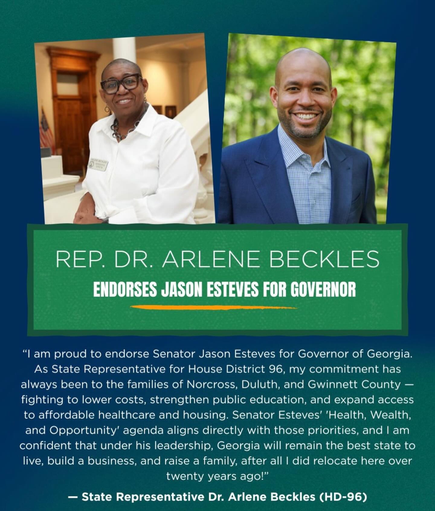 I stand with Jason Esteves as we continue fighting to lower costs, expand access to affordable housing, healthcare, and defend public education.