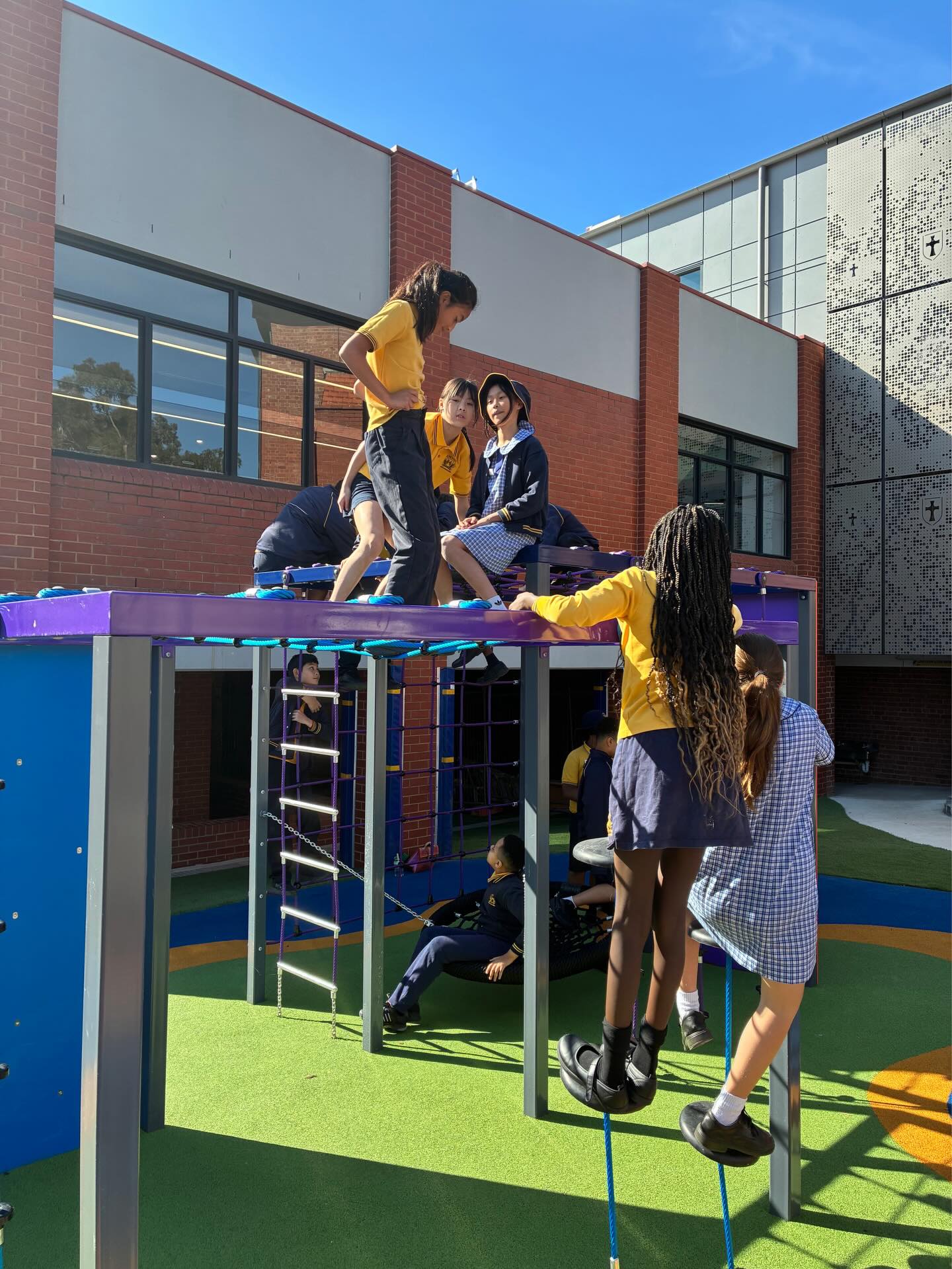 Look at the new playground at St Michael’s! 🌈✨ We’re so excited for our students to laugh, explore, and play in this amazing new space. Let the adventures begin! 🛝💛