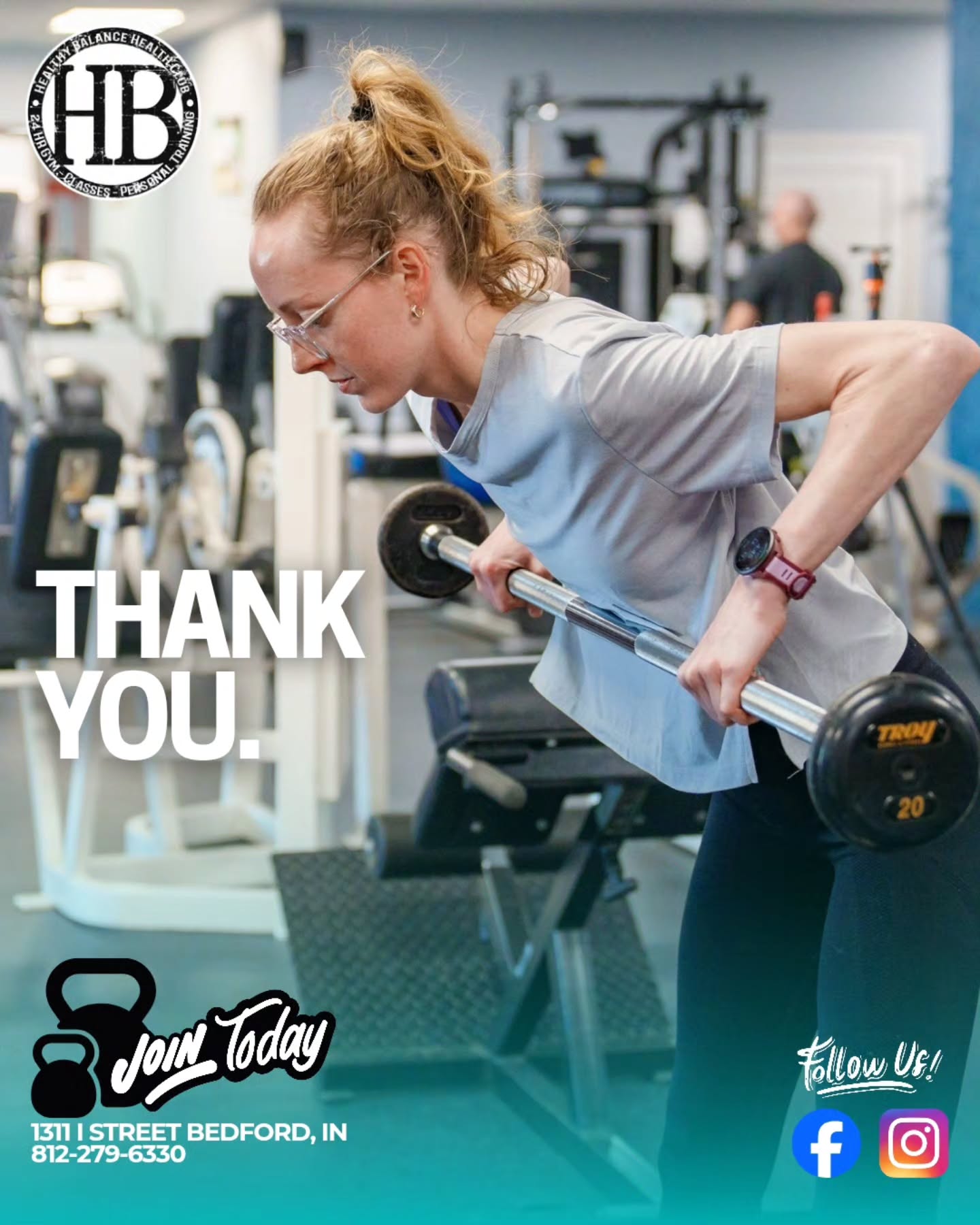 To our incredible members: Thank you. Healthy Balance isn’t just about the equipment or the classes—it’s about the energy, the support, and the "you’ve got this!" attitude you bring through our doors every single day.
Whether you're hitting a new personal best, showing up for your first yoga session, or just catching up with friends in the lobby, you make this gym more than just a place to workout. You make it a community.
Why we love our members:
The Dedication: Seeing your progress keeps us inspired.
The Support: The way you cheer each other on is what sets us apart.
The Vibes: You make Healthy Balance the most welcoming space in town!
We are so proud to be part of your fitness journey. Here’s to many more milestones, high-fives, and healthy days together!
Tag your favorite workout buddy below and tell them why they make your sessions better!
#HealthyBalance #GymCommunity #ThankYou #FitnessFamily #BetterTogether GymLife