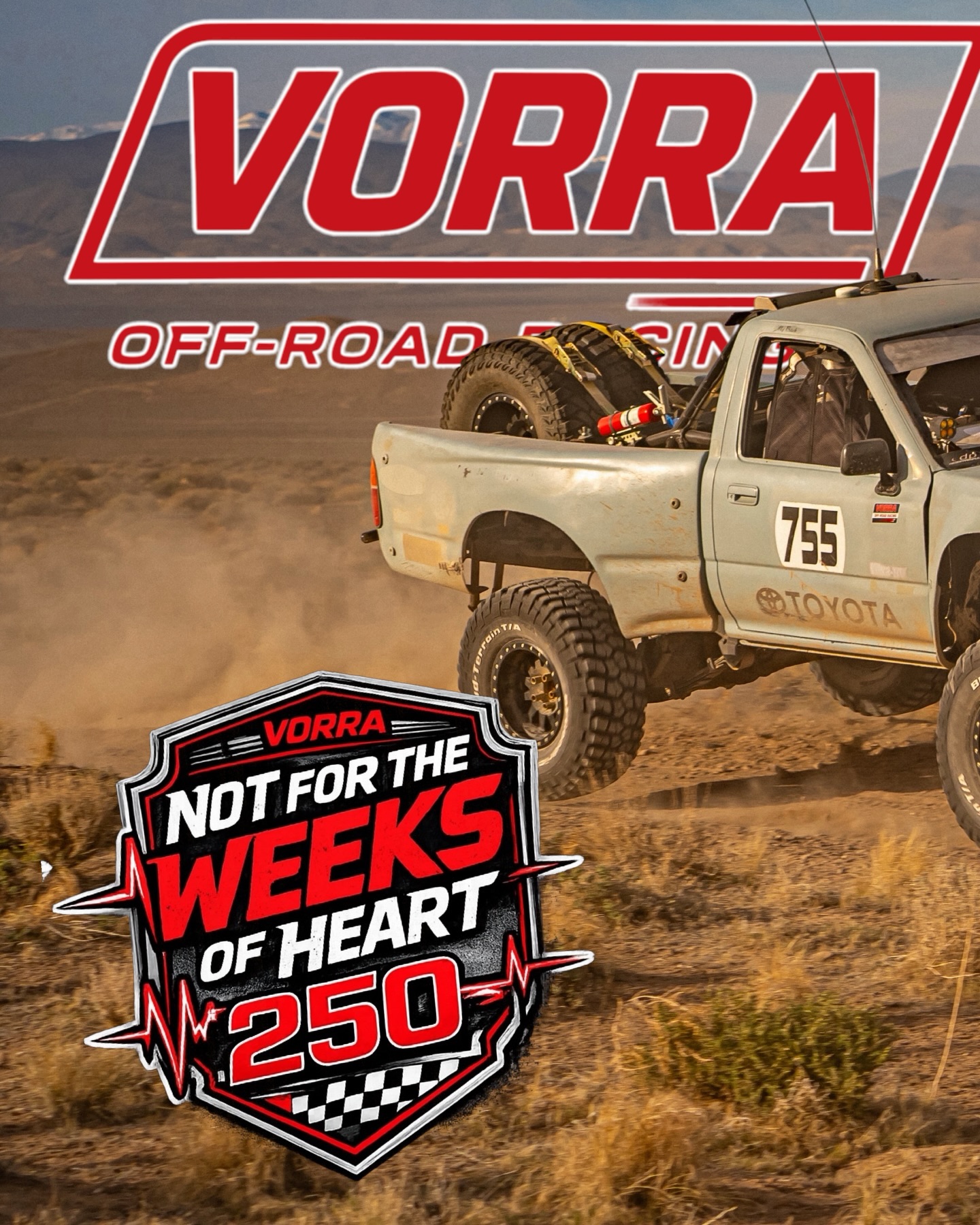 Time’s ticking ⏳
If you’re thinking about it… stop thinking.
Lock in your spot for the Not For The Weeks Of Heart 250 at: vorraracing.com
Follow @valleyoffroadracingassociation for more desert chaos 🏁
#vorra #notfortheweeksofheart #desertracing #nevada #offroad
📸 @jwaldaias
