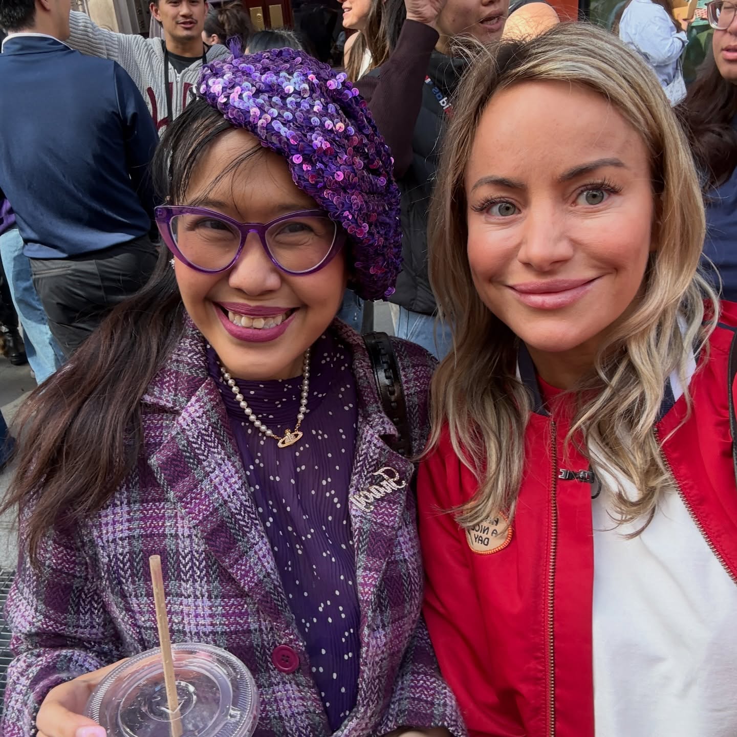 With my gurl @katie.pfleghar enjoying some ube treats! Fun experience! 💜💜💜💜💜