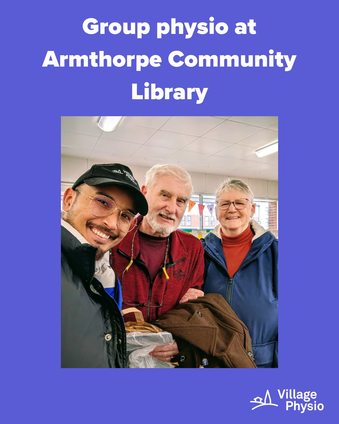 We recently delivered a bespoke group physiotherapy session for a local community group at Armthorpe Community Library.
Group physiotherapy provides a supportive way for people to work on strength, balance and mobility together. Sessions are guided and adapted to suit the needs and abilities of the group, helping people stay active while building confidence with movement.
These types of sessions can support:
• Strength and balance
• Falls prevention
• Confidence with walking and mobility
• Recovery after illness or injury
• Maintaining independence over time
As well as the physical benefits, group sessions can also help people stay socially connected, which is an important part of overall wellbeing.
We offer bespoke group physiotherapy sessions for community groups and care homes across Doncaster and South Yorkshire, tailoring each session to the group.
#GroupPhysiotherapy #DoncasterPhysio #Armthorpe #CommunityHealth #FallsPrevention #HealthyAgeing #MobilitySupport #SouthYorkshire #VillagePhysio