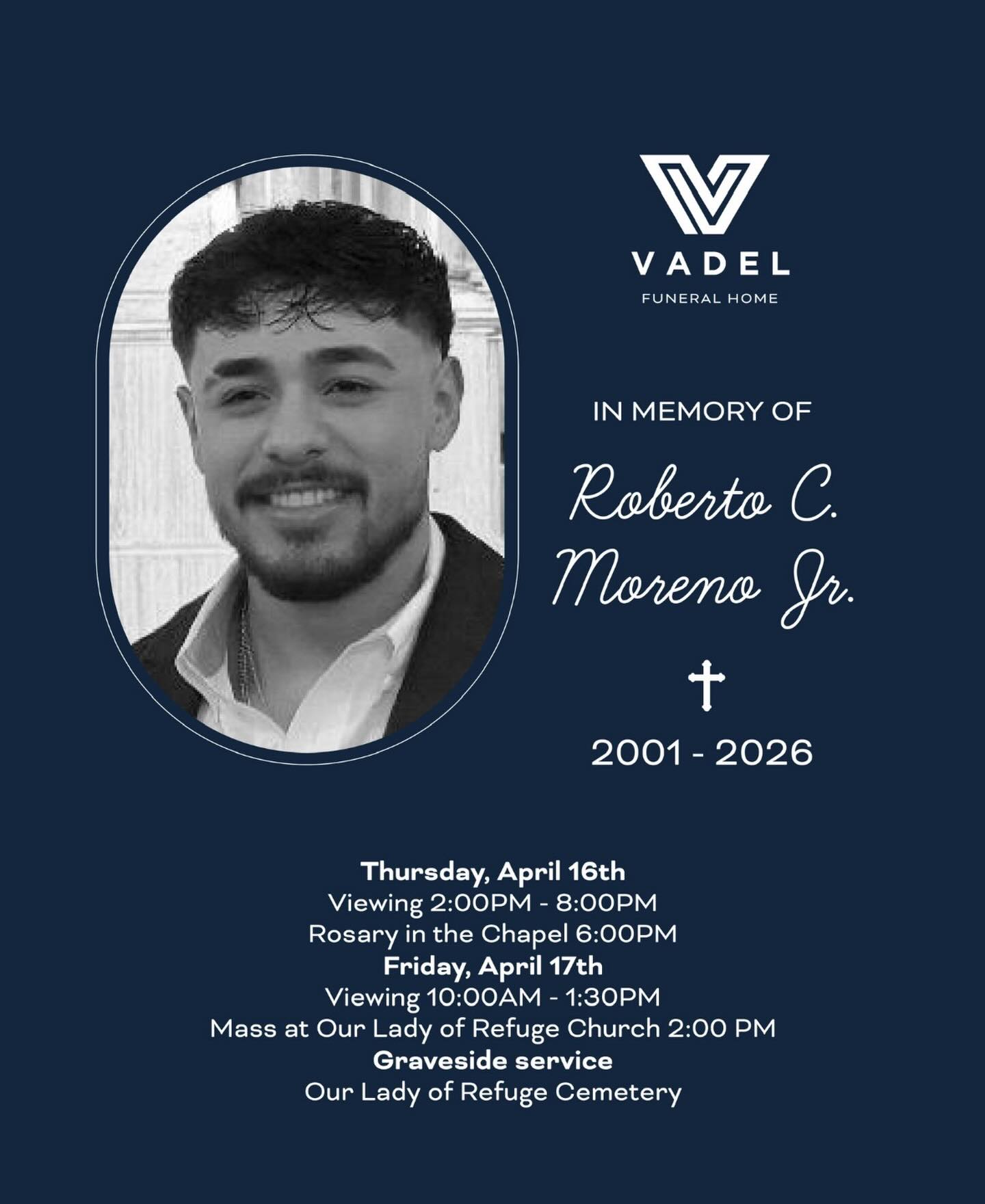 With the heaviest of hearts, we share in the grief that has swept through our work family. 💔
We ask that you lift up Norma, Robert, Sr., Marlene, Diego, and the entire Moreno family in your prayers during this difficult time. To stand beside those you love while they endure such heartbreak is a pain that transcends words. Yet it is in these moments that community means everything.
Robert, Jr. spent 25 beautiful years with us, and in that time, he wove himself into the fabric of who we are. His smile, warmth, presence, and spirit, live on in every life he touched.
As we grieve, we also gather. We ask our community to surround the Moreno family with love, light, and spiritual strength as we come together not only to mourn, but to celebrate the extraordinary life of a young man who left this world far too soon.
May he rest in eternal peace, and may his Family find comfort in knowing that he was and always will be deeply loved. 🕊️🙏🏽