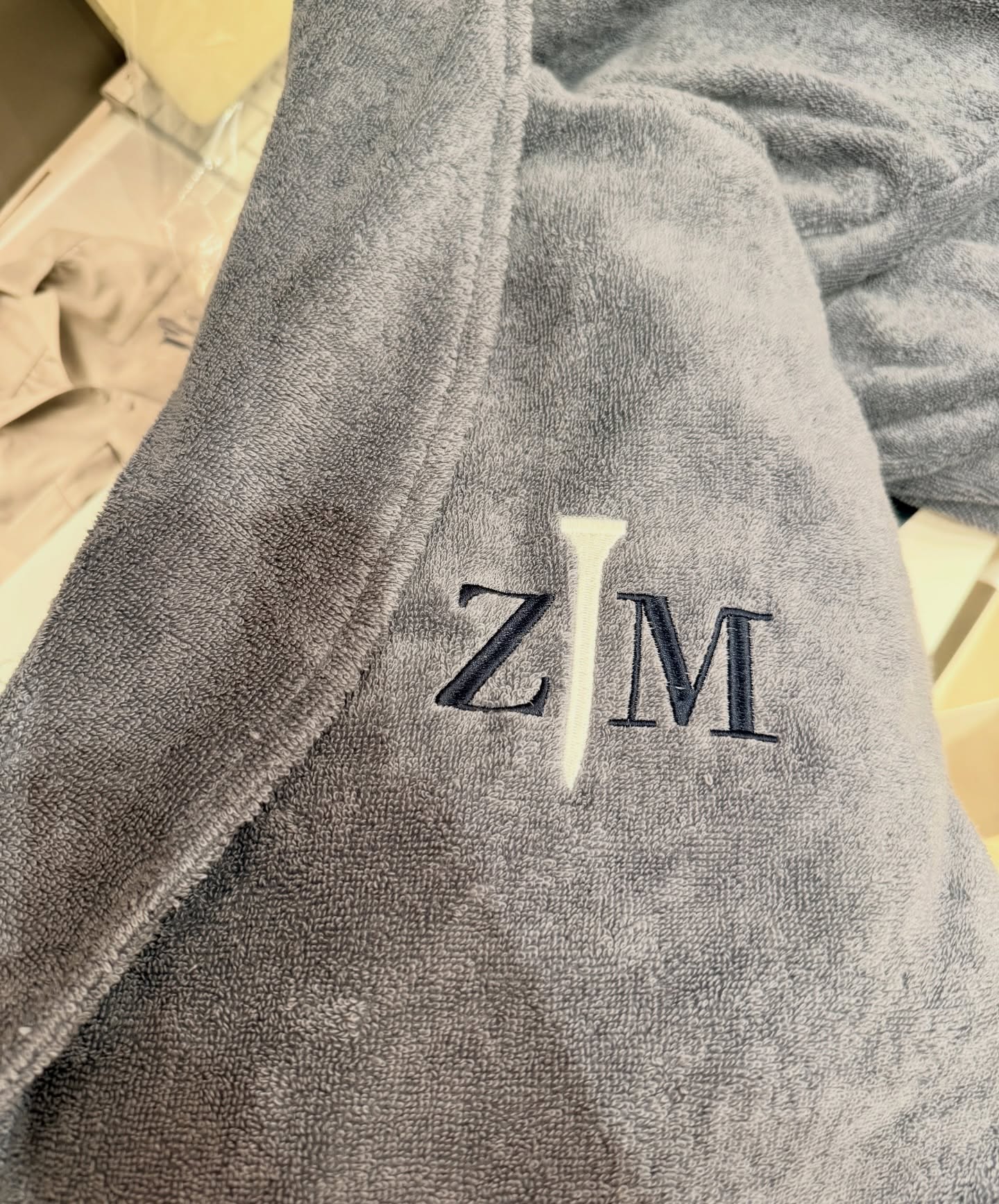 Fun times at Boll & Branch Short Hills today! #bollandbranch #customembroidery #embroidery #riverfrontdesigncreations #golf