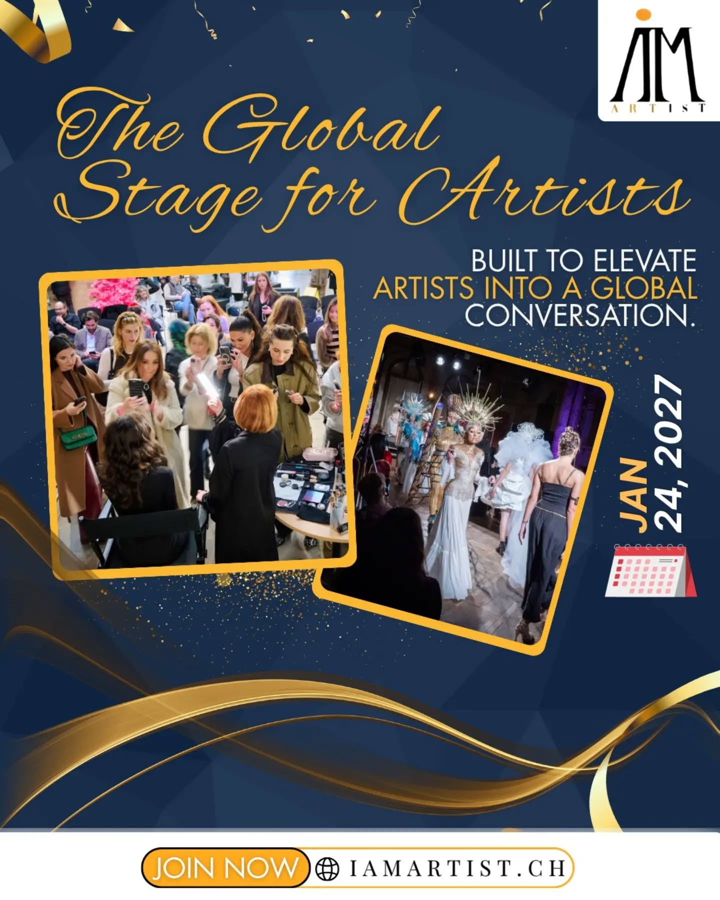 The Global Stage for Artists 🌍
Elevating talent into a global conversation.
January 24, 2027
🔗 iamartist.ch
#IAMArtist #GlobalArtists #ArtPlatform #CreativeCommunity #fypシ゚シ゚