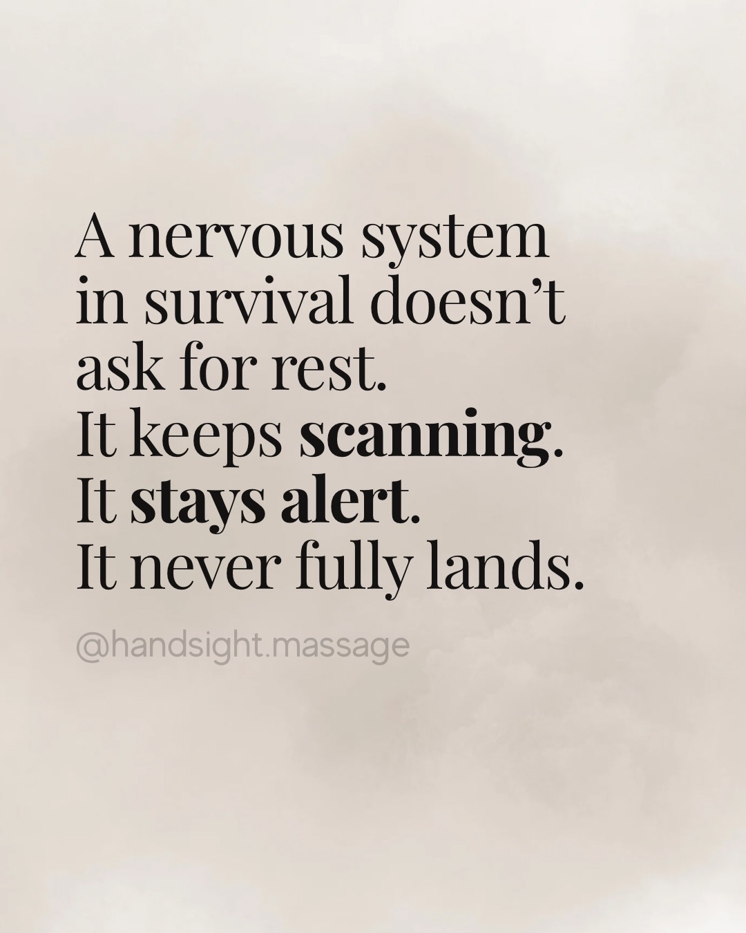 At Handsight Massage, I don’t treat tension as something isolated.
I read it as communication.
In the beginning of a session, the body often arrives guarded.
Even when the person is lying down, there is still holding happening.
In the breath. In the shoulders. In the way the nervous system doesn’t fully “land.”
So the work is not about forcing relaxation.
It’s about creating conditions where the system slowly starts to recognize safety again.
This happens through presence, rhythm, touch, and pacing — not intensity.
Sometimes the first layers that release are not physical at all.
They are subtle: a deeper breath, a softening in the jaw, a shift in the weight of the body on the table.
Other times, nothing “obvious” changes at first — but internally, the system starts to stop bracing.
That is the beginning of regulation.
Over time, the body learns something new:
it doesn’t need to stay in constant alert to be safe.
And that is when real release becomes possible.
Not because we forced it.
But because the body finally stopped feeling like it has to protect everything at once.
This is the work.
Not fixing the body — but meeting it where it is.
#nervousystemregulation #massage #mentalhealth #veronanj #westorangenj