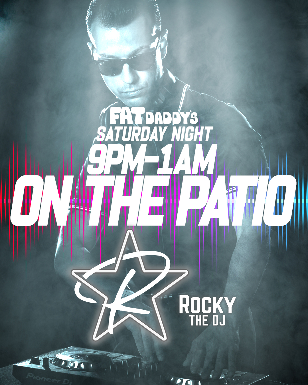 TONIGHT!!
@rocky_thedj
LIVE on the PATIO
9PM - 1AM
Let's GO!!