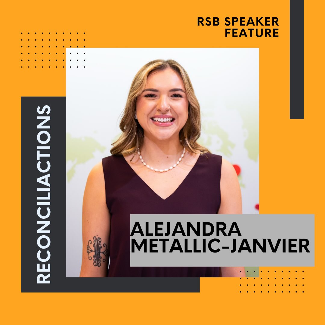 🎤 Meet Alejandra @allymetallic ✨
An emerging Indigenous youth speaker empowering the next generation through leadership, mentorship & two-eyed seeing.
Grounded in both Indigenous and Western ways of knowing, Alejandra creates space for meaningful conversations about identity, wellbeing, and what it means to lead with intention. Through storytelling and lived experience, she inspires audiences, especially youth, to lead with love, uplift one another, and build stronger futures together. 🤝
Her message is rooted in connection: to self, to community, to culture, and to the natural world. 🫶🏽🌿
Bring Alejandra to your next event & inspire your audience. Contact us here or via our website to inquire!
🔗 www.thersb.ca
#RSBVoices #ReconciliationSpeakers #IndigenousYouth #YouthSpeaker #Community