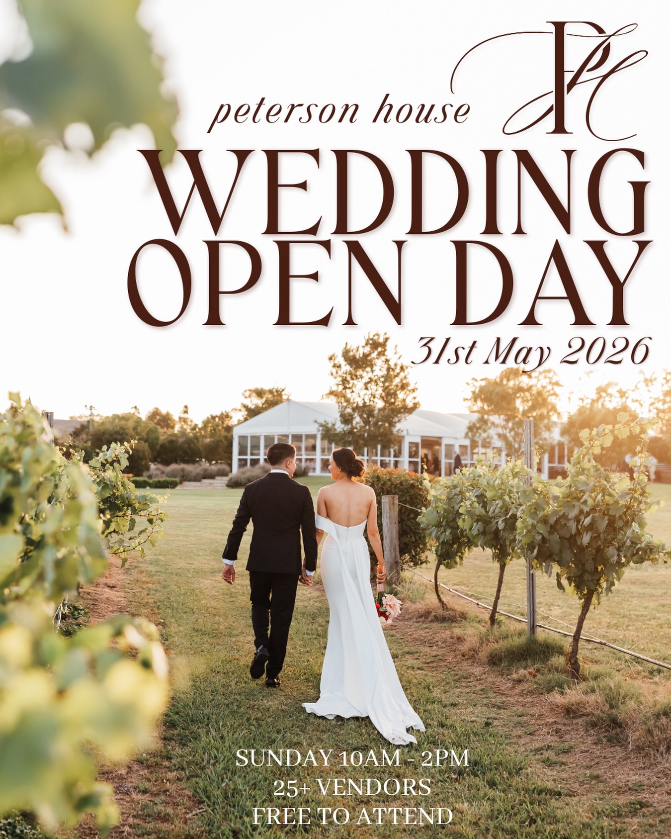 ⚜️OPEN DAY
We are so honoured to be part of the annual open day at Peterson House for the THIRD time 🤍✨
.
It truly means the world to be invited back again, surrounded by over 25 incredible industry professionals, helping couples bring their dream Hunter Valley weddings to life.
.
Join us on Sunday 31st May from 10AM–2PM for a beautiful day filled with inspiration, connection, and all things weddings 💍
📍 Peterson House
📅 Sunday, 31st May 2026
⏰ 10AM – 2PM
🎟 FREE to attend - REGISTER
.
Come say hello, chat all things bridal glam, and start building your wedding day dream team.
.
Head to the Peterson House website to register and tag your wedding crew — we can’t wait to see you there!
.
@ivorystatehairandmakeup
@ivorystate_studio
.
#petersonhouse #huntervalleywedding #huntervalleymakeupartist #huntervalley #openday