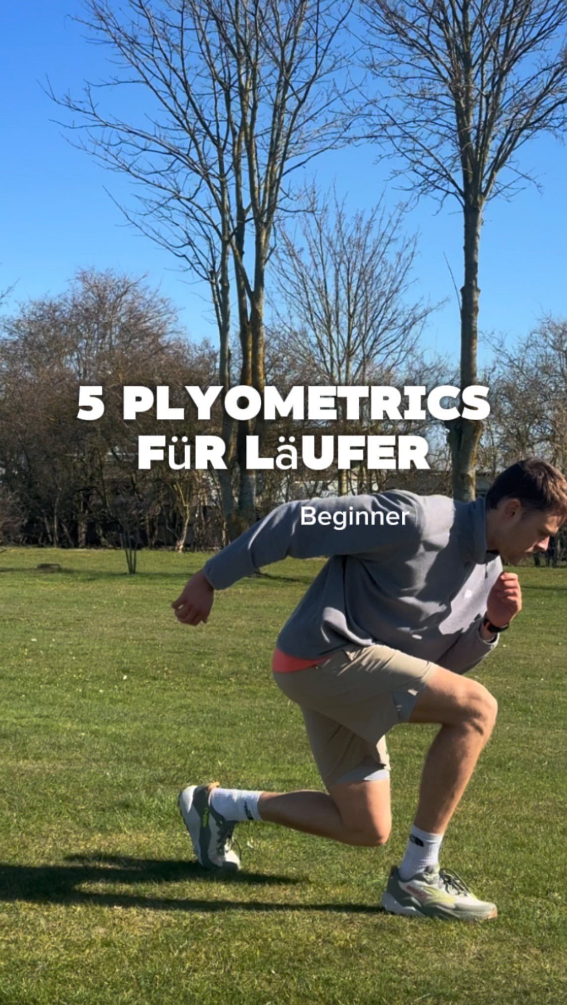 5 Plyometrics für Beginner //
Zu Beginn ist es wichtig, den Körper nicht zu überlasten durch die hohe Kräfte die wirken bei Sprüngen.
Mit diesen 5 Variaten kannst du dich darauf konzentrieren, die wichtigen Elemente je nach Übung zu trainieren:
👉 Reaktive Bodenkontakte
👉 Power generieren
👉 weich landen