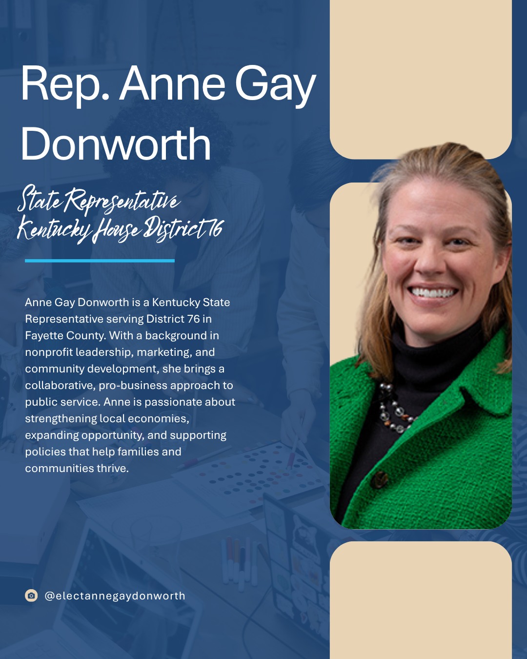 Two perspectives. One shared goal: expanding opportunity for Kentucky women in business.
Join us at Strong Women Strong Coffee as we welcome Representative Anne Donworth @electannegaydonworth (District 76) and Representative Vanessa Grossl @vanessa.grossl (District 88) for a candid conversation on policy, progress, and what’s ahead.
Rep. Anne Donworth brings a background in nonprofit leadership, marketing, and community development, with a focus on strengthening local economies and supporting small businesses, and co-founded a successful equine operation in 2014.
Rep. Vanessa Grossl brings experience in business, technology, and public service, with a practical, solutions-focused approach to workforce and economic growth.
From legislative wins to real challenges facing women-owned businesses, this is your chance to hear directly from decision-makers and ask the questions that matter most.
🎟️ Reserve your spot with the link in our bio: @wbckentucky
✨ Have a question you want answered? Submit it here: https://form.jotform.com/WBC_Kentucky/statepolicywomenentrepreneurs
📍 Old North Bar
101 W Loudon Ave Suite 116, Lexington, KY
📅 Tuesday, April 21
⏰ 9:00 – 10:30 AM EST
#WBC #StrongWomenStrongCoffee #LexingtonKY #SharetheLex