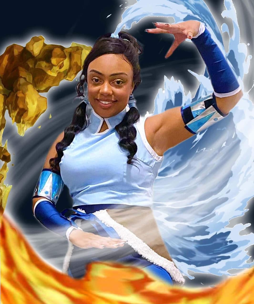 Today The Legend of Korra premiered 14 years ago. Idk if you can tell but I love that show 💙 DEAL WITH IT
This is my Korra cosplay I did in 2021 and my LOK drawing I did for Blacktober 2023