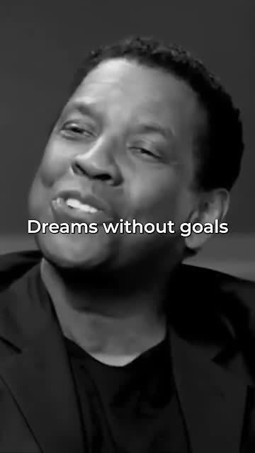 Dreams without goals, are just dreams...
#denzelwashington #motivation #goals #dreams #motivational