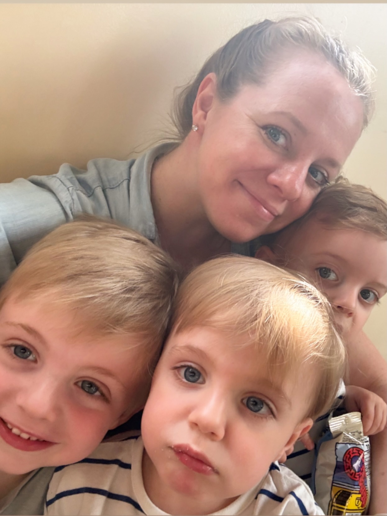 A moment in time,
That fleas on a dime,
Cannot be stopped nor stalled
It chases the day,
And tries not to stay
In moments when we may fall
We all ear don’t blink
‘Goes faster than you think
As these littles change more and more
But when one becomes two
Or three…lucky you
It’s harder to capture it all
These times may be hard
As they scramble the yard
And triple the mamas are called
But one day I’ll dream
When I’m old and serene
And wish for these days we have now
Be the chaos or noise
I’d give away poise
To be teaching the sound of a cow
So remember to be
Aware presently
Of the moments as they arrive
For although time won’t stop
Memories stay on top
And the presence it keeps us alive
—-
A few thoughts and poem as I’m in my feels as I fall more in love with this phase. 💙💙💙
#nationalpoetrymonth #motherhood #capturingmotherhood