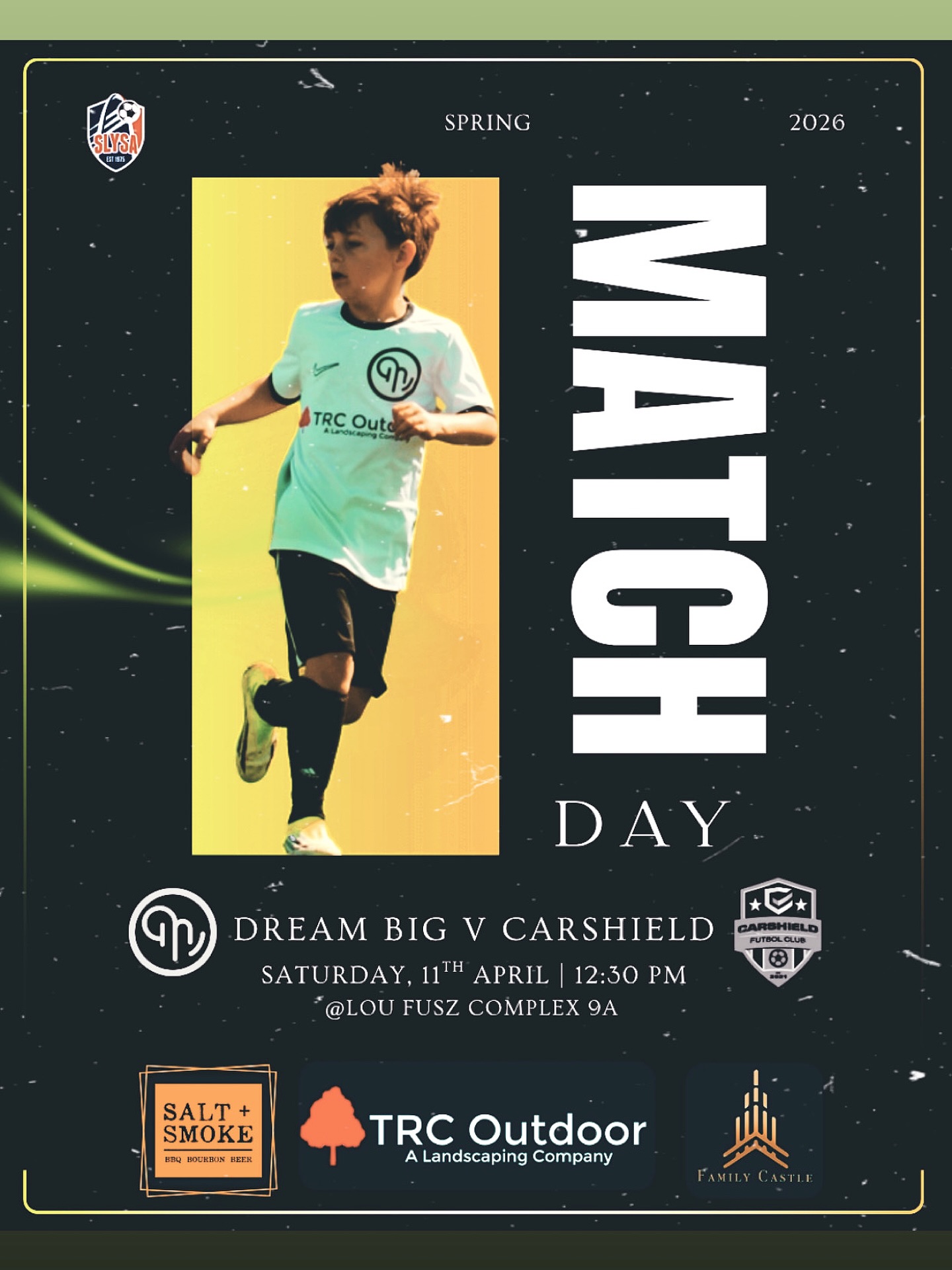 Match Day energy โก๏ธโจLocked in and ready to compete. Letโs go.๐๐ฝ๐๐ฝ
โจ#DreamBig #MatchDay #YouthSoccer #slysa #GameTime
