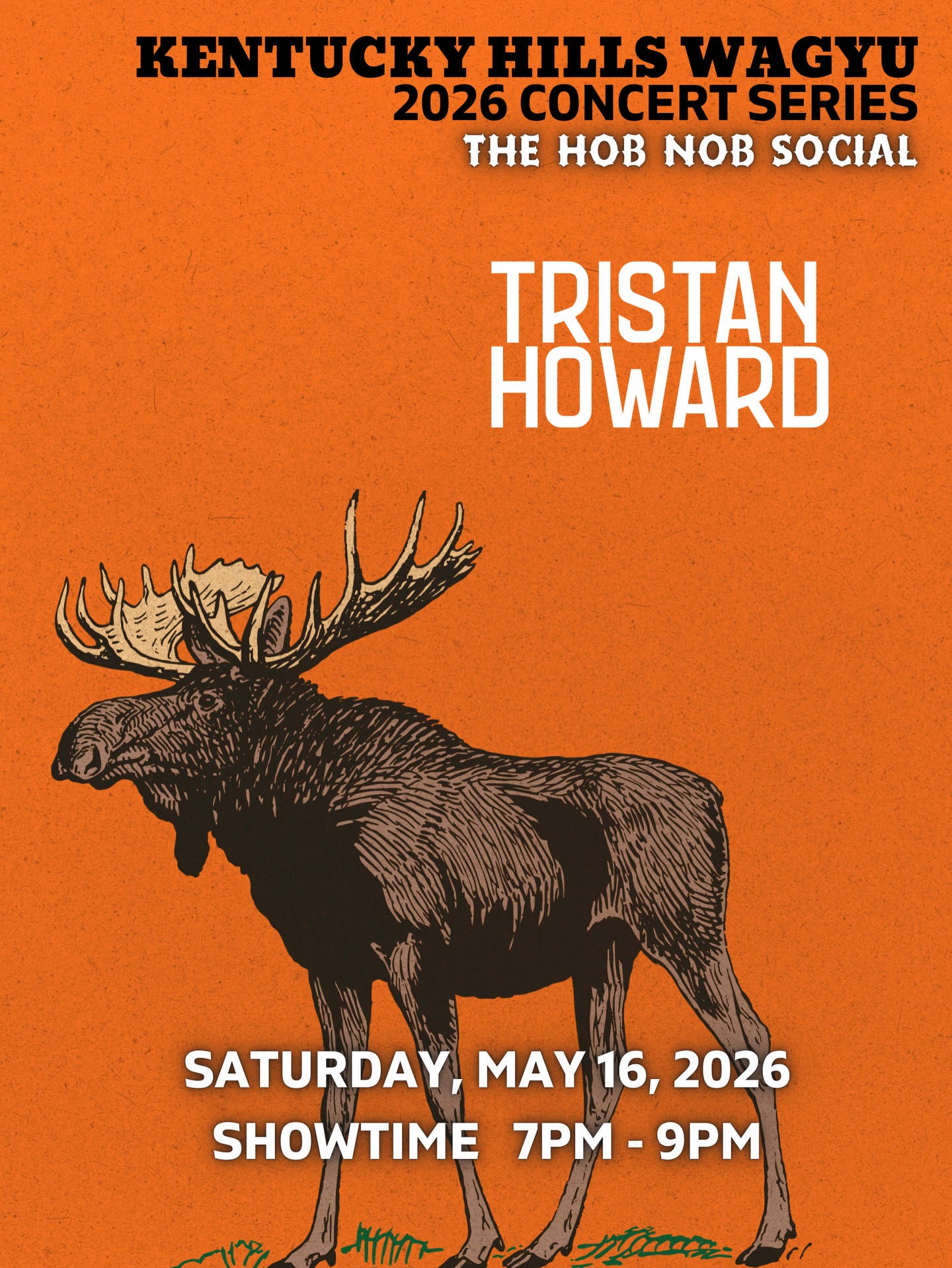 You saw him host our Bluegrass Jamborees in 2025 and we are looking forward to having @tristan.howard77 back out at the farm for a solo acoustic set that you won’t want to miss. #simpsonvilleky #livemusic #kentuckyproud #cattlefarm #barnvenue 6-9pm GA:$5