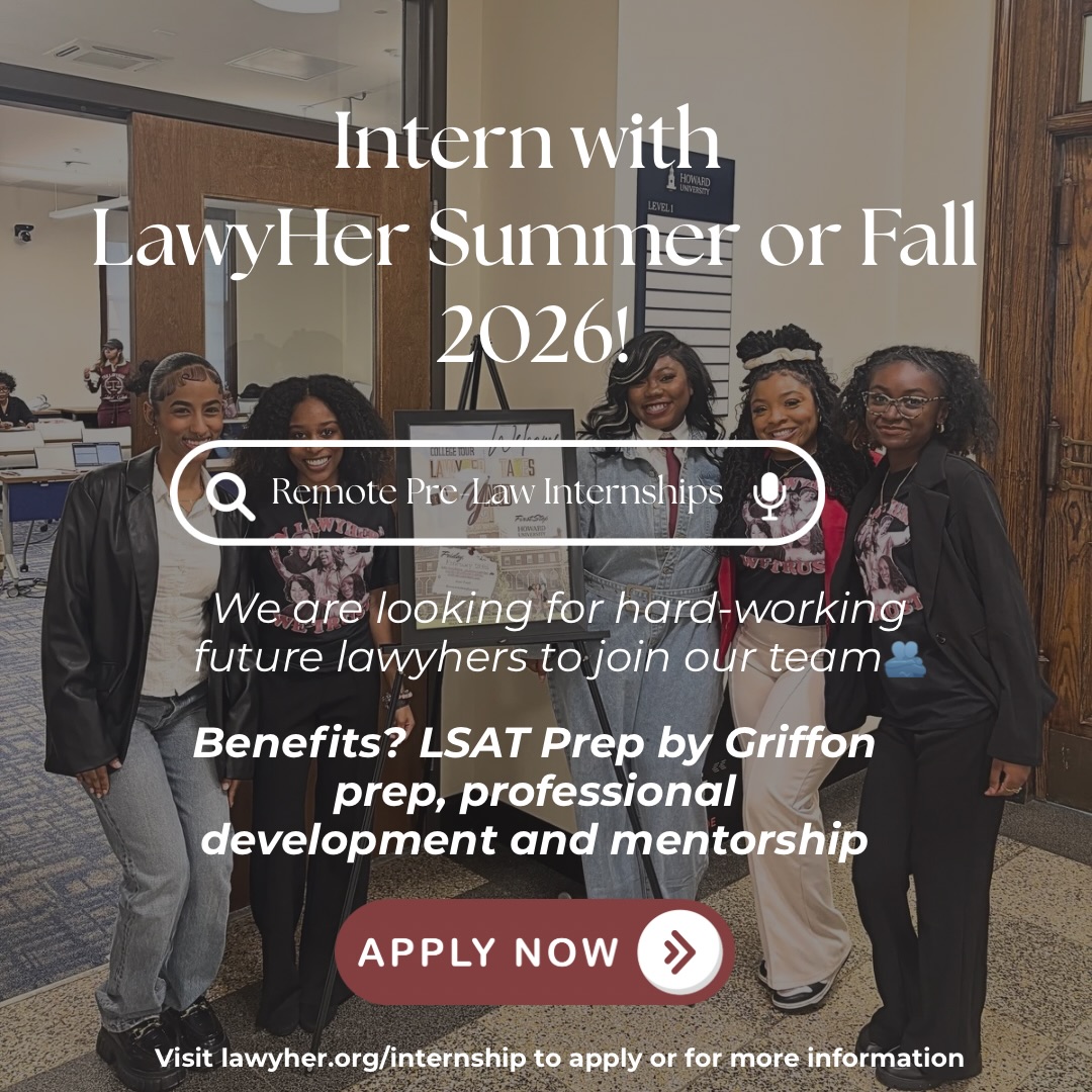 Applications are now open for our Summer and Fall 2026 intern cohorts! Want to learn more about the program, attend the FAQ Session this Sunday from 2-3 CST— registration available only on the LawyHer network and the session will be recorded for network members. Applications will close with no extensions on May 4th
Please check out our website and review the application for more information.
#lawyher #prelaw #lawschool #internships