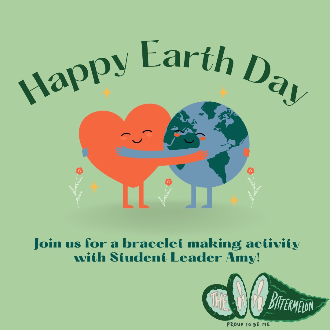 Happy Earth Day!!! Join us for a bracelet making activity with positive affirmations 🌎💚