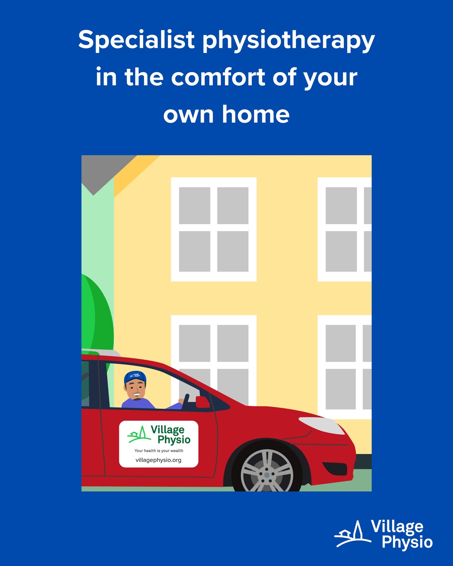 Specialist home physiotherapy for everyday movement
Changes in strength, balance or mobility can make simple tasks like walking, standing up, or moving around the home more difficult – often after illness, surgery, or reduced activity.
Home physiotherapy brings treatment into your real-life environment, helping to rebuild strength, improve balance, and support safer, more confident movement where it matters most.
We can help with:
– Falls prevention and balance
– Recovery after surgery or hospital stay
– Joint pain, stiffness and reduced mobility
– Neurological conditions (e.g. stroke, Parkinson’s)
– Support for complex needs and disabilities
We also provide guidance for carers and offer group sessions for care homes.
At Village Physio, we deliver specialist home physiotherapy across Rotherham, Sheffield, Doncaster and Barnsley, supporting people to stay mobile, confident and independent.
#HomePhysiotherapy #PhysioAtHome #FallsPrevention #Rehabilitation #MobilitySupport #SouthYorkshire #VillagePhysio