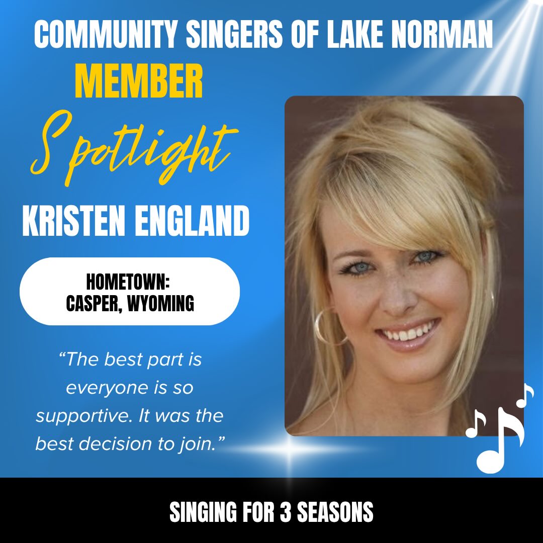 ⨠Meet Our Choreographer: Kristen England āØ
When we say āCheers to the Cabaretā is bringing the talent⦠we mean it. š
Meet Kristen Englandāone of the creative forces behind the choreography thatās bringing this show to life.
From the moment she could walk, Kristen was already dancing (and singing!)āstarting at just 2 years old. She grew up immersed in competitive dance and choir, earning numerous awards along the way. In college, she took the stage even further as part of a touring musical theatre group, performing across the U.S.
And then⦠Vegas. āØ
Kristen was selected to perform professionally as a showgirl in Jubilee!āthe longest-running show in Las Vegas at the time. (Yes, the exclamation point is part of the name š) Performing 12 shows a week, 2 shows a night, she truly lived the cabaret life.
After a knee injury shifted her path, Kristen didnāt miss a beatāshe went on to become the Director of a competitive dance group in Colorado, continuing to inspire and lead the next generation of performers.
Now here in Lake Norman, she found her way to the Community Singers of Lake Normanāand we are so lucky she did. ā¤ļø
āAfter moving here, I wasnāt dancing or singing, and I missed it. Finding the chorus gave me that passion backāand the support from everyone has made it the best decision.ā
And trust us⦠youāll feel that passion in every number sheās touched. š„
š Come see Kristenās choreography come to life at Cheers to the Cabaret!
Because this show? Itās not just singing⦠itās a whole experience. š„āØ
Get Tickets NOW with the link in our bio!