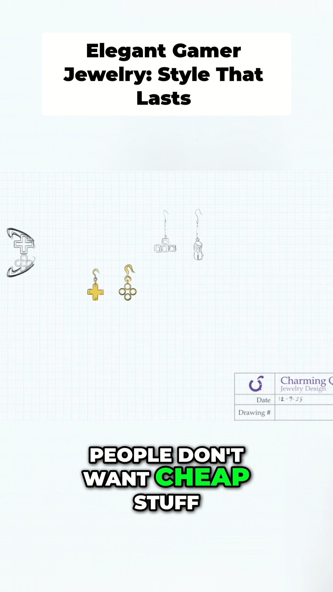 What if your love of gaming could look this elegant?
This is NOT gamer merch. This is heirloom-quality jewelry designed for women who game—and want something beautiful enough to wear anywhere.
Watch the full story → https://youtu.be/HDgZeBC_f0k
I’m designing a piece inspired by the WASD keys… but in a way only other gamers will recognize.
No logos. No plastic. No cheap novelty.
Just clean geometry, subtle meaning, and craftsmanship meant to last a lifetime.
If you’ve ever wished gamer jewelry felt more like fine jewelry… this is for you.
Follow along as this sketch becomes a real piece.
#GamerJewelry #WomenWhoGame #LuxuryJewelry #FineJewelry #GeekChic #ElegantStyle #JewelryDesign #GamingLifestyle #EmbraceNerdy #CharmingQuail #LegacyNerdJewelry