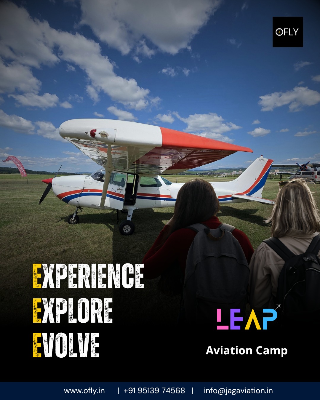 Experience what it’s like.
Explore what’s possible.
Evolve into who you can be.
A journey from exposure to becoming.
LEAP Aviation Camp for teenagers.
www.ofly.in
#LEAPAviationCamp #OFLY #FuturePilots #GirlsWhoFly #LearnByFlying #ExploreAviation #CareerDiscovery #Cessna172 #AviationLife #DreamBigFlyHigh