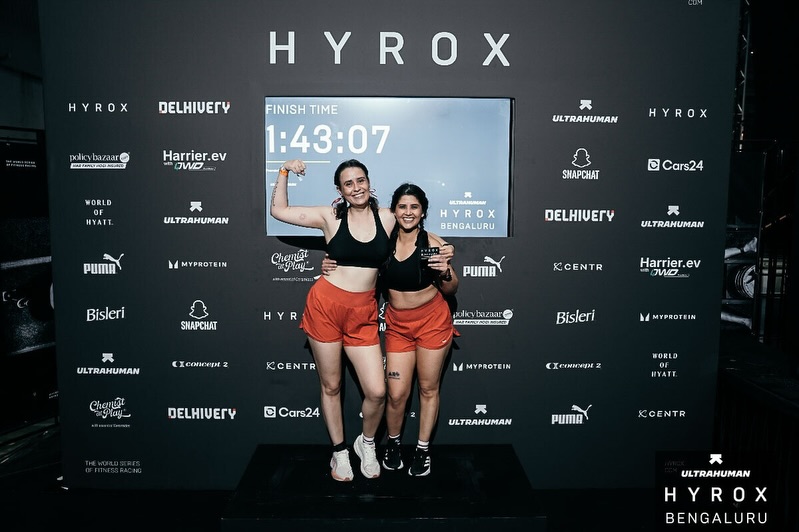 This time last year, I’d barely heard of Hyrox. And here we are! @shailaavbhat somehow convinced me that we should sign up, and @shweshetty made me believe that i could do it. And I can’t thank you enough for that, Shwe!
Our prep started as early as Oct, when i started runs (never been a runner) and then Shwe amped it up like crazy from Jan.
Had mentally targeted a sub 1:45 time, which we got, but my overachieving ass was disappointed we couldn’t get the sub 1:40 (wall balls- screw you)
Management could have been a bit better, but with the entire @my.thirdspace family there en force, it was a blast!
Also big shoutouts to @jose.shetty_ & @getfitwithshetty for the constant support. And @nikethmadhu who fixed all my aches and pains !
Now the only question is, what next?