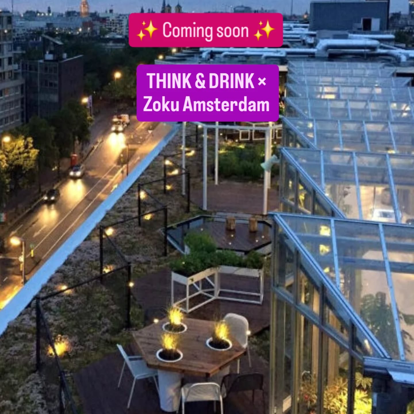 Think & Drink Different is heading to the clouds ☁️🌌
We’re officially partnering with Zoku Amsterdam to bring our scholars to their rooftop. Lineup dropping soon.
Catch us at @viceversa020 on May 3rd for the next talk!