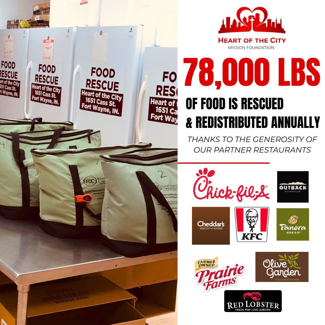 We believe in being good stewards of resources and to help carry out this mission, Heart of the City has partnered with local restaurants to gather, store and redistribute over 78,000 lbs of food each year to members and organizations within our community.
This collaboration allows us to maximize our impact, reduce food waste as a society and increase food security as a community.
Right now with the Joanne Lederman Legacy Fund we have the opportunity to double our efforts. Each donation will be matched up to $10,000. Funds will go directly to the programs at Heart of the City like the Food Rescue Program.
Your financial support ensures we have working vehicles and cold storge to maintain the inventory, redistribute and collect new provisions.
We'd love for you to partner with us. Visit the link in our bio!
#charity #community #fighthunger #fortwayne