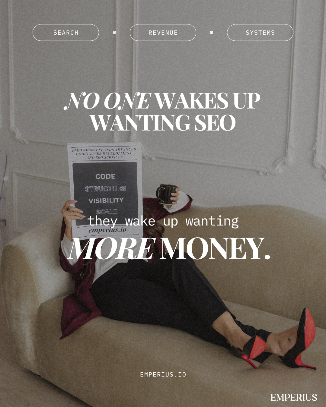 Your SEO isn’t underperforming.
It’s not working.
Traffic doesn’t pay you.
Rankings don’t pay you.
Reports don’t pay you.
Revenue does.
If that’s missing, you don’t have a strategy.
You have a leak.
Most agencies won’t say this—
because it exposes them.
We don’t do SEO.
We fix what actually matters:
conversion, funnels, revenue.
Fix the leak.
Or keep funding the problem.
We don’t work with everyone.
Apply if you’re serious.