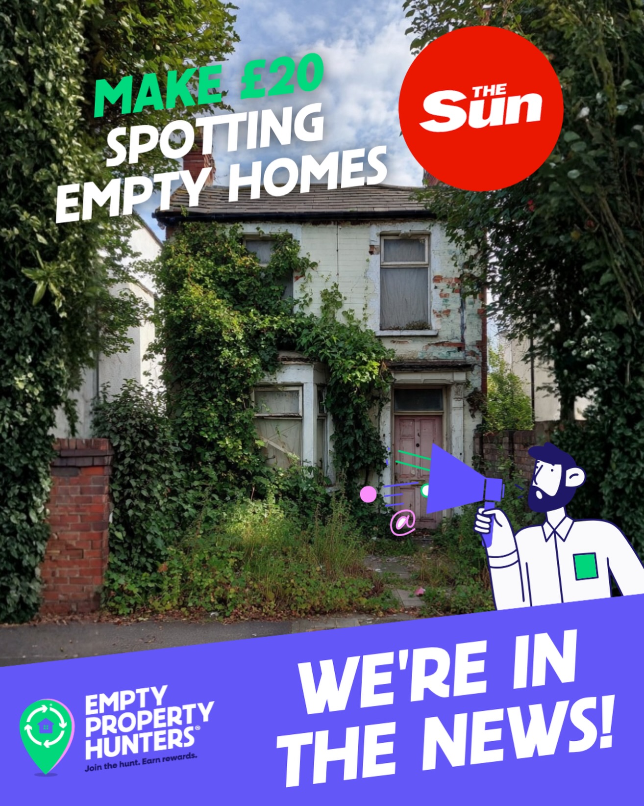 We made the paper… not bad for a bunch of empty houses 👀📰
Delighted to have been featured in The Sun’s Money section this week.
For anyone who missed it (or isn’t getting past the paywall 😅), here’s the gist…
Turns out your weekend walk could be doing more than just hitting your step count 👀
Spot an empty property, send it in, and you could earn £20 plus up to 1% commission if it’s eventually bought.
Not a bad little bonus for keeping your eyes open…
Have a read and let us know if you’ve spotted any near you - https://www.thesun.co.uk/money/38755928/micro-tasking-jobs-earn-summer-holidays/
#EmptyPropertyHunters #AsSeenInTheSun #SideHustleUK #PropertyUK #MakeMoneyUK