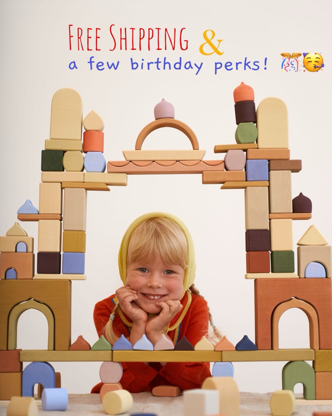 My Dear Friends,
As a birthday girl last Friday, today I finally have time to breathe out and celebrate this beautiful moment at 42 👻🥂🍾 And I would love you to join me!
Here are some promo codes:
🛵 Birthday_1 — Free shipping on all orders, regardless of the amount
🌷 Birthday_2 — $6.5 OFF on orders over $125
🍭 Birthday_3 — $9.5 OFF on orders over $150
The promos are valid till 04/15, 11:59 PM PDT.
One code per use :)
Have a beautiful and easy Monday 🌺🧘🏻♀️ and a wonderful week ahead! 🫶🎈
Warmly,
Irina
#diafeliz_woodentoys #diafeliz_kids #diafeliz_kids #openendedtoys #toysasart