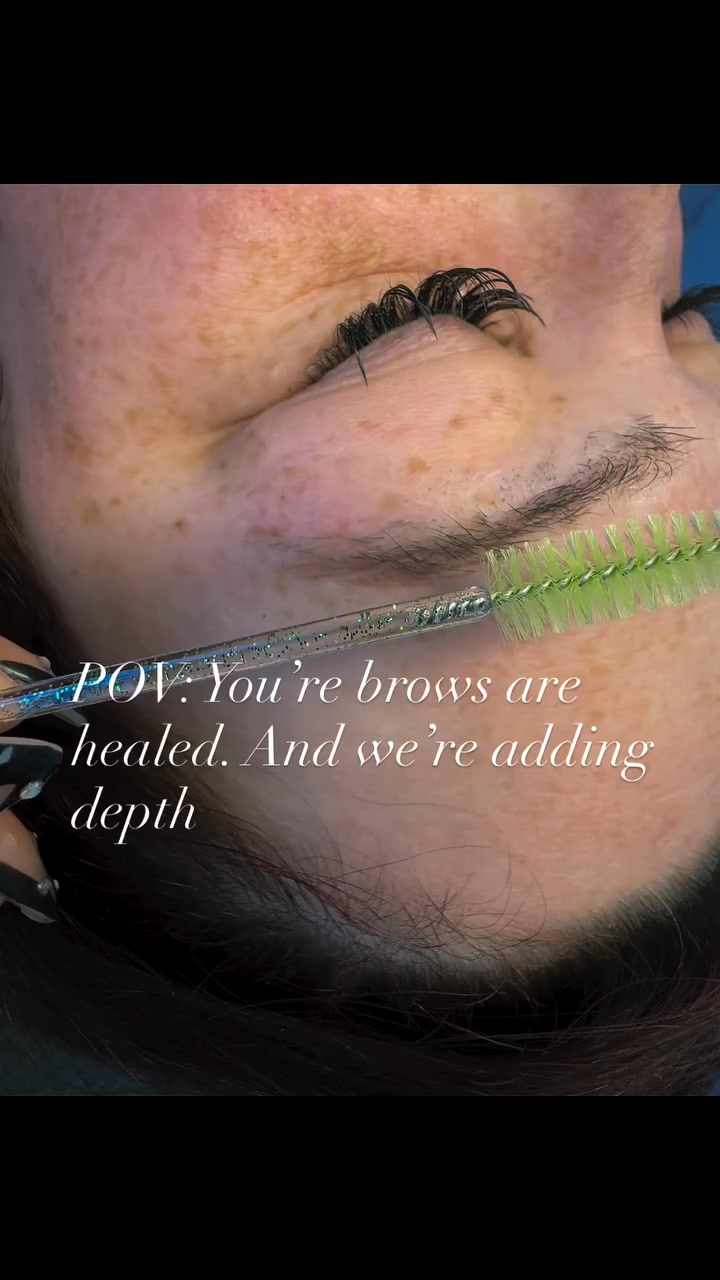 Our touch up session we are adding depth through the mids to give her a little more definition!
Healing from nano brows is easier then some of the more traditional methods!
@beautyandbrowsbyleana