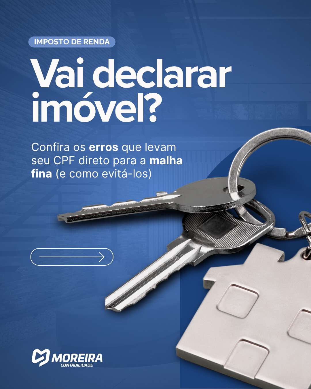 Declarar imóvel parece simples: você coloca o valor e pronto, certo? 🤔
É exatamente aí que a maioria dos contribuintes cai na malha fina. A Receita Federal tem cruzamentos de dados cada vez mais refinados, e uma informação mal lançada — ou uma atualização que você achou que podia fazer, mas não podia — é o suficiente para bloquear seu CPF. ❌
Se você comprou, vendeu ou reformou um imóvel no último ano, as chances de você estar cometendo um desses 3 erros clássicos são gigantescas.
Arraste para o lado e descubra quais são eles antes de enviar sua declaração. 👉🏼