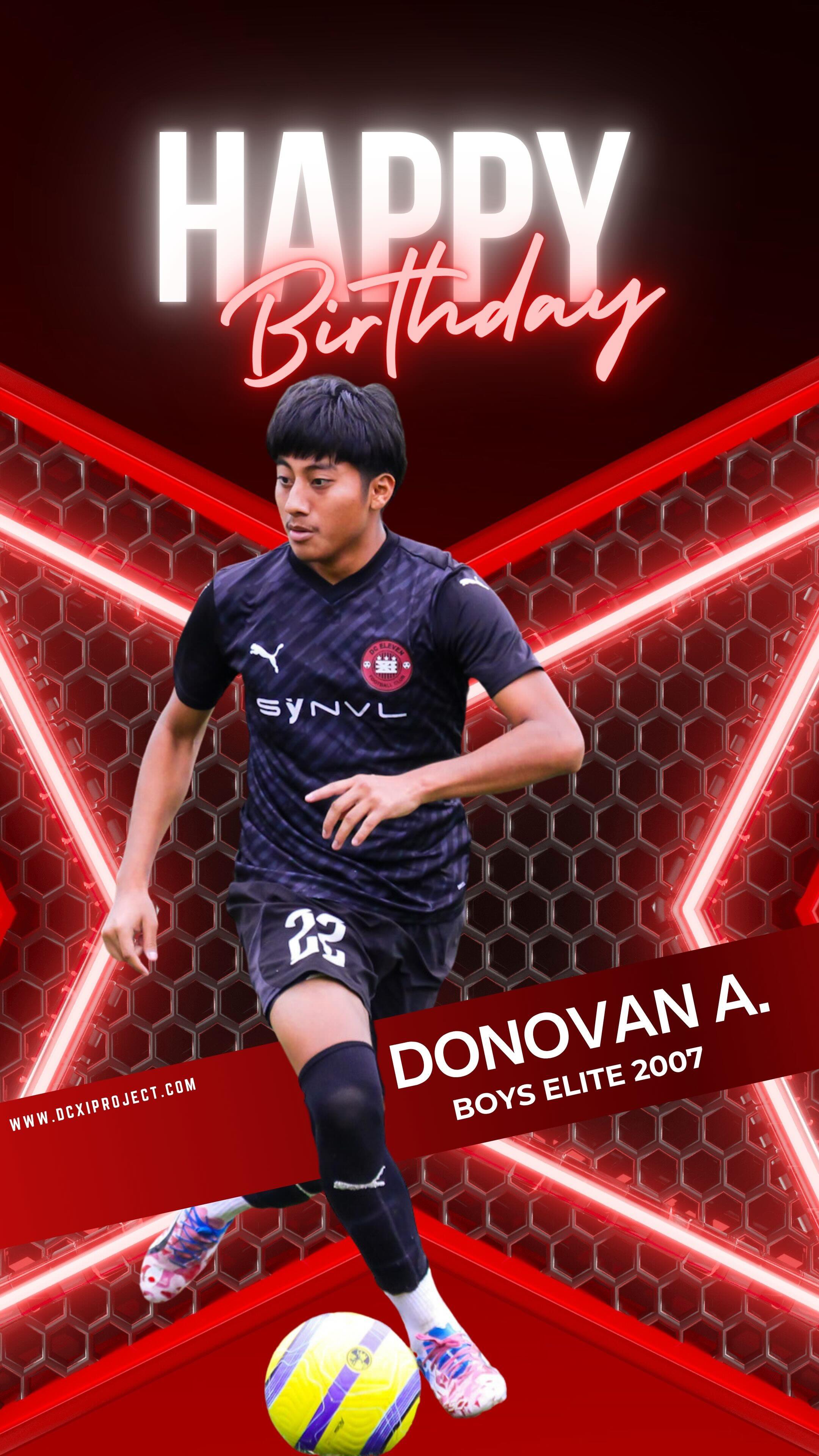 Happy birthday Donovan! Keep shining bright on and off the field! 🎂 🎈🏆⚽️
.
.
.
.
.
.
.
.
.
#EliteSoccer #HappyBirthday #dcballers #FutureStar #SoccerAcademy