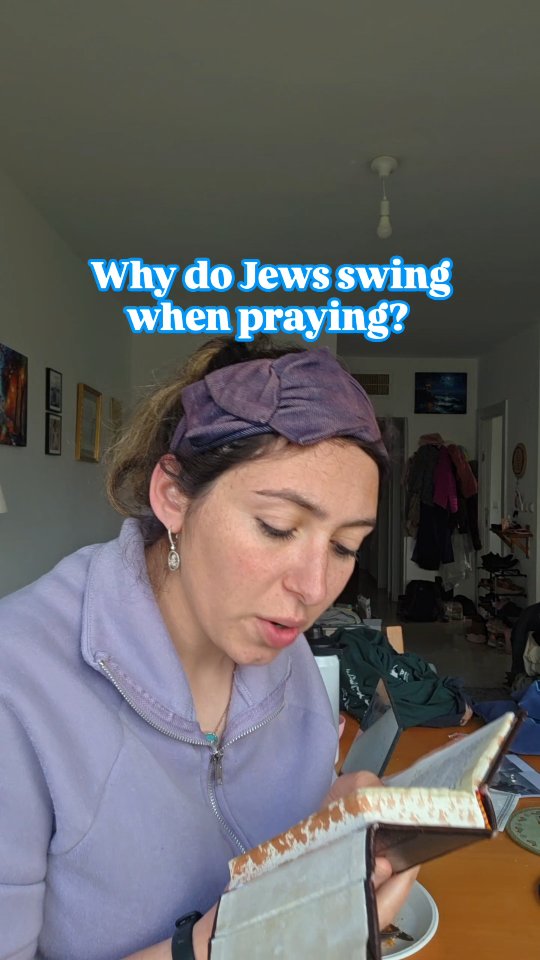I got this amazing question from a student and I will just note that obviously not an obligation to sway like this 😅
.
Comment HEBREW if you read Hebrew slowly and have wanted to learn facts like these and gain fluency by improving pace and connecting to the meaning. We start in 6 DAYS and there are 3 spots left! Not happening again until early 2027. See you there!
.
.
.
#prayer #judaism #jewish #pray #focus
