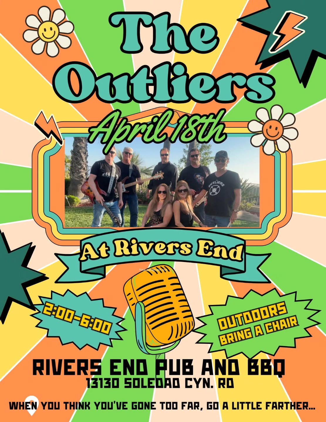This Saturday, The Outliers return to Your Friendly Neighborhood Watering Hole 😋