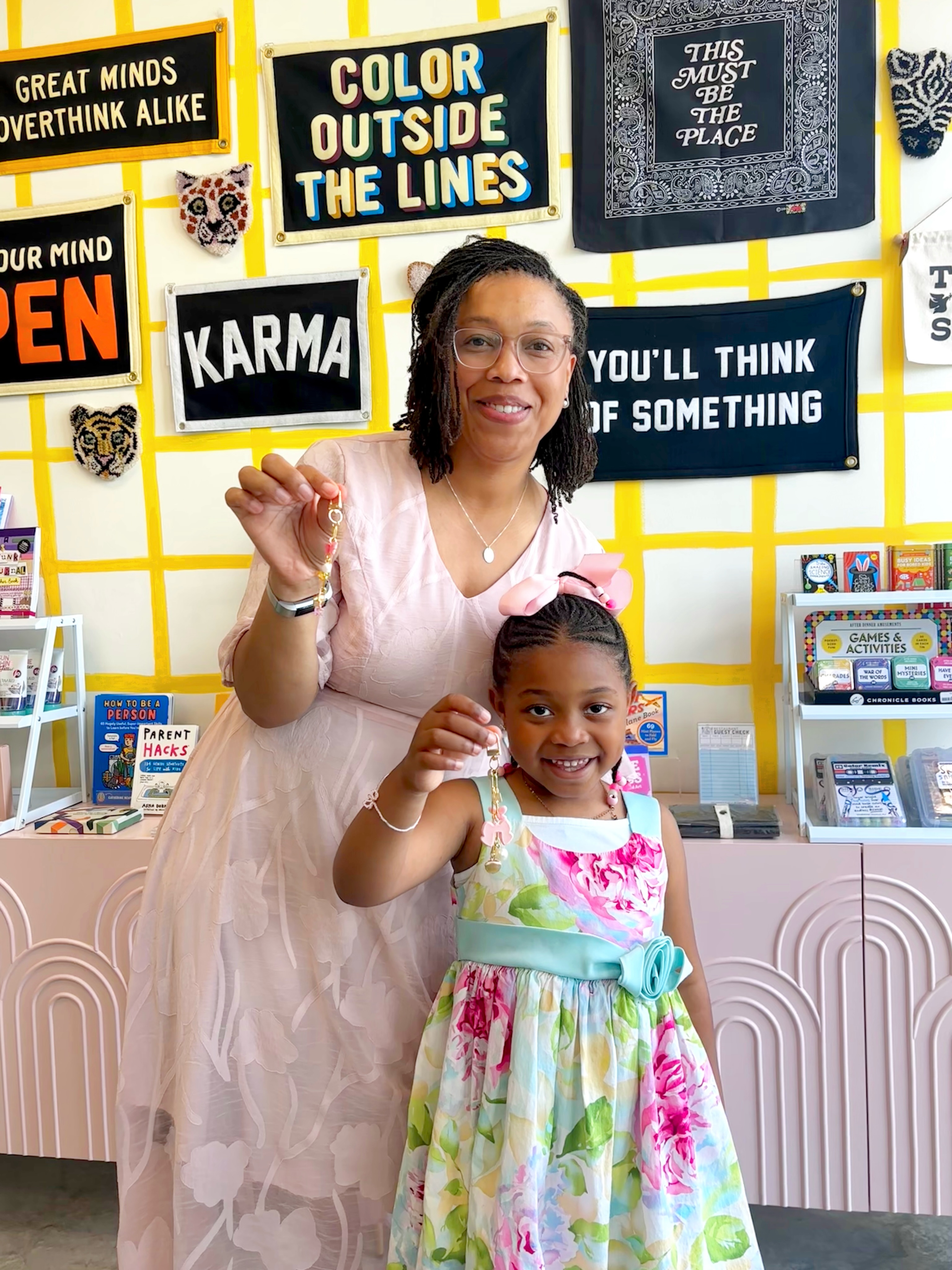 Whether you are looking to make custom mother daughter keychains, hats with your bestie, or your newest personalized clipboard, the DabbleLab is the place to do it. I mean seriously… check out these amazing creations! 👩🎨💝 #mocomd
Stop by today to shop, craft, create, and dabble!
#bethesdamd #artclasses #craftstudio