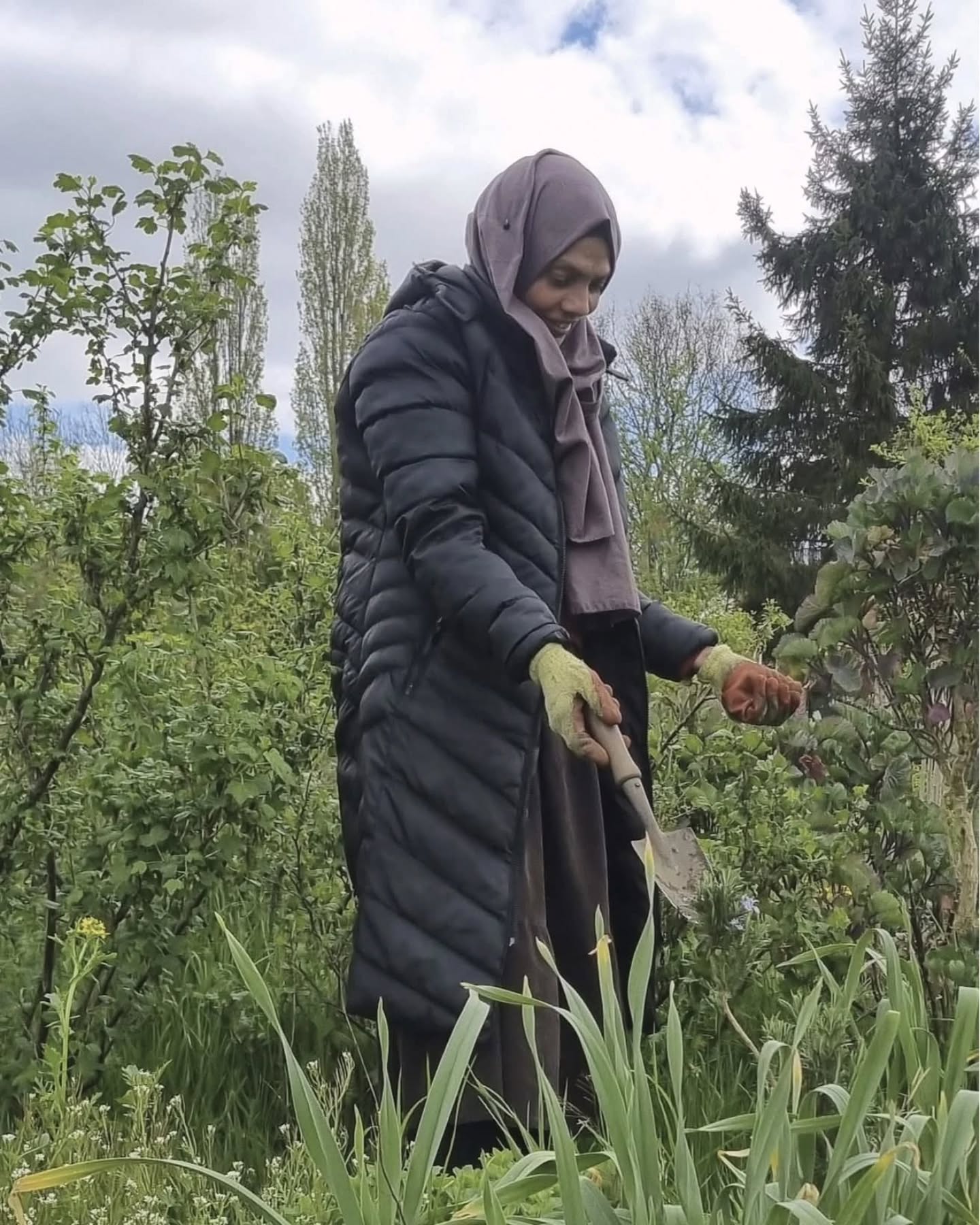 #ForestGarden planting workshop at #PebbleMill recently. An awful lot of hard work from our volunteers, getting the ground prepared and the plants into the soil.