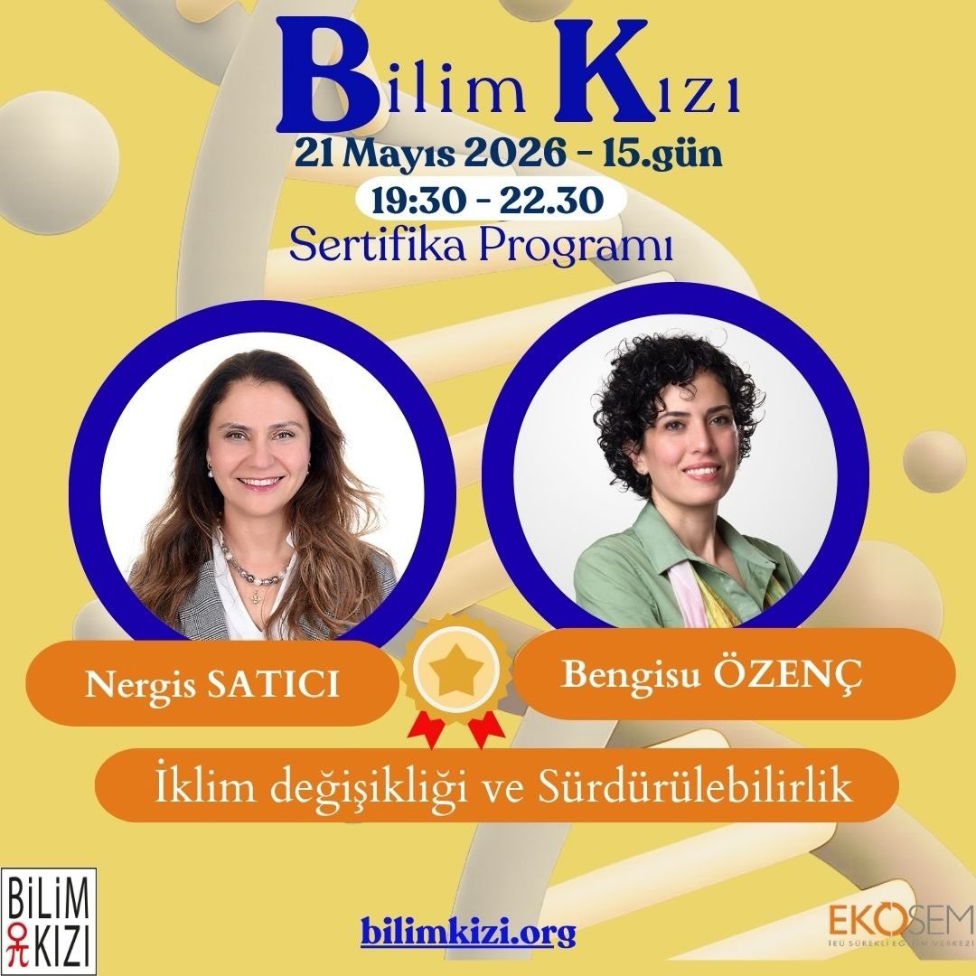 @ekosemofficial sertifikalı @bilimkiziorg #ÜCRETSİZ #SERTİFİKA programımız 15. Dersinde @nergissatici hocamız ve @bengisuozenc hocamız günümüzün iki önemli konusu hakkında bizlerle bilgi ve deneyimlerini paylaşacaklar. 🙏
#iklim değişikliği ve #sürdürülebilirlik konusu önemli diye düşünüyorsanız kaçırmayın.
#KAYITiçin bilimkizi.org sayfamızdan AFİŞ yanından kayıt olunuz.
@eminesever_1