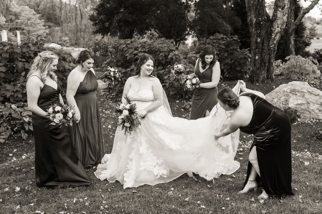 Her Maryland wedding had the most relaxed morning. They shared a private first look with each other looking at the turf valley golf course. Her dad saved her newborn name bracelet from the hospital all these years. They shed tears, wore out the dance floor and shared a private final dance before their sparkler exit.
Venue : @turfvalleyresort
Planner : @renandcoplanning
Officiant: @marriedwithlovebylauren
Photographer @shannonritterphotography
Florist @blossomandbasketboutique
Rentals @selecteventgroup
Hair @sweptllc
Cake @melkakes