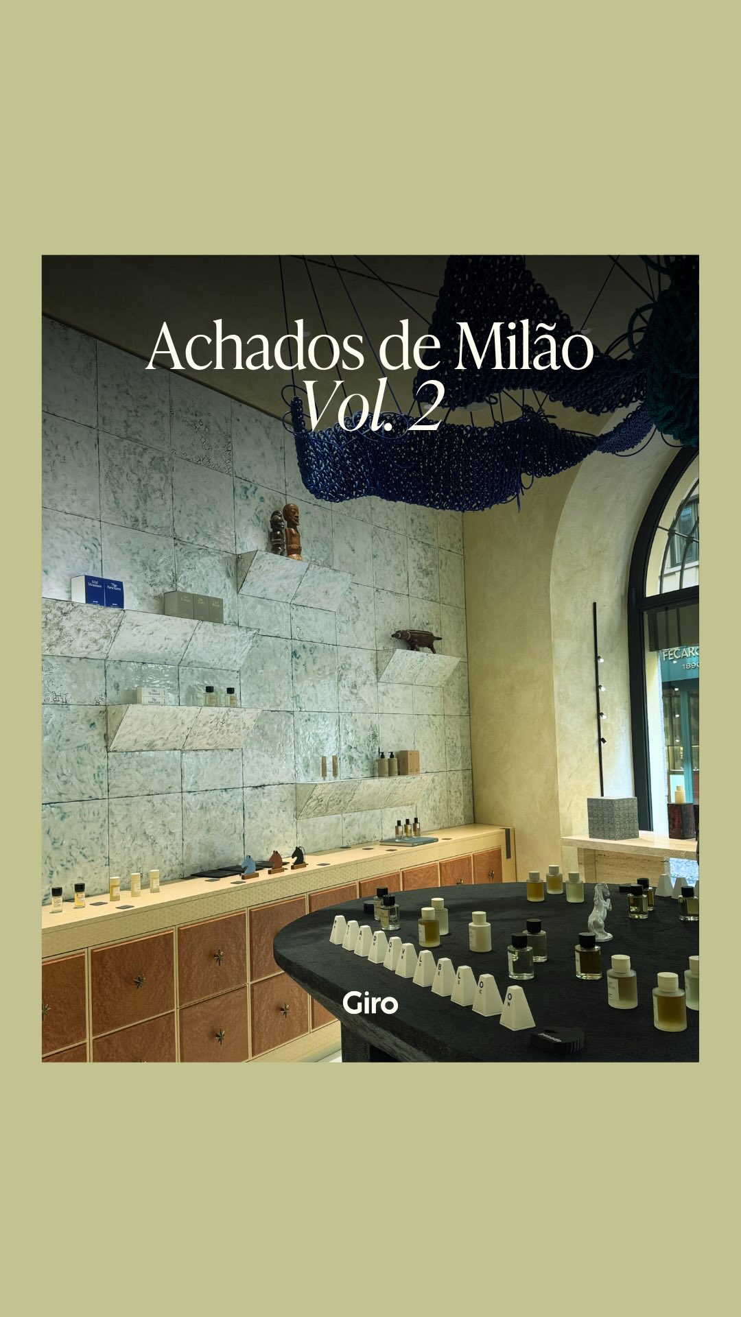 No primeiro dia da Milan Design Week, uma das primeiras descobertas foi a abertura da Pesade em Brera 🩵
A marca coreana escolheu Milão para sua primeira loja na Europa, com um espaço dedicado a fragrâncias pessoais e para a casa, construído em torno do conceito de equilíbrio.
Uma parada que vale a visita não só durante a Design Week, mas também depois. A loja permanece aberta em Brera.
📍Via Madonna, 17
Compartilhe com quem vai gostar da dica.
E siga a Giro para descobrir uma Milão não óbvia 🧡
#fuorisalone2026 #milandesignweek #dicasdemilao