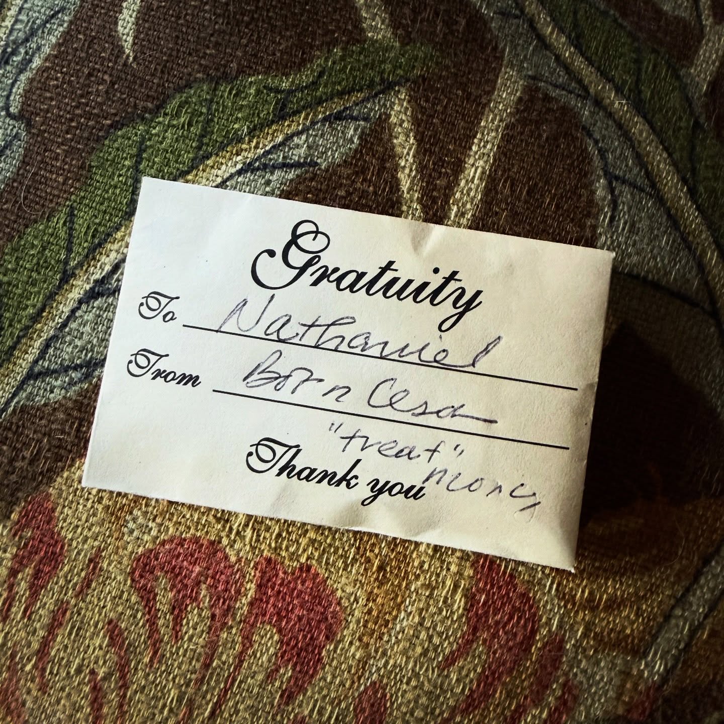 Nathaniel works hard for his tip money for treats!
Provincetown: Always in Season
#TheGaslampPTown #ProvincetownLuxury #ModernVictorian #BoutiqueStay